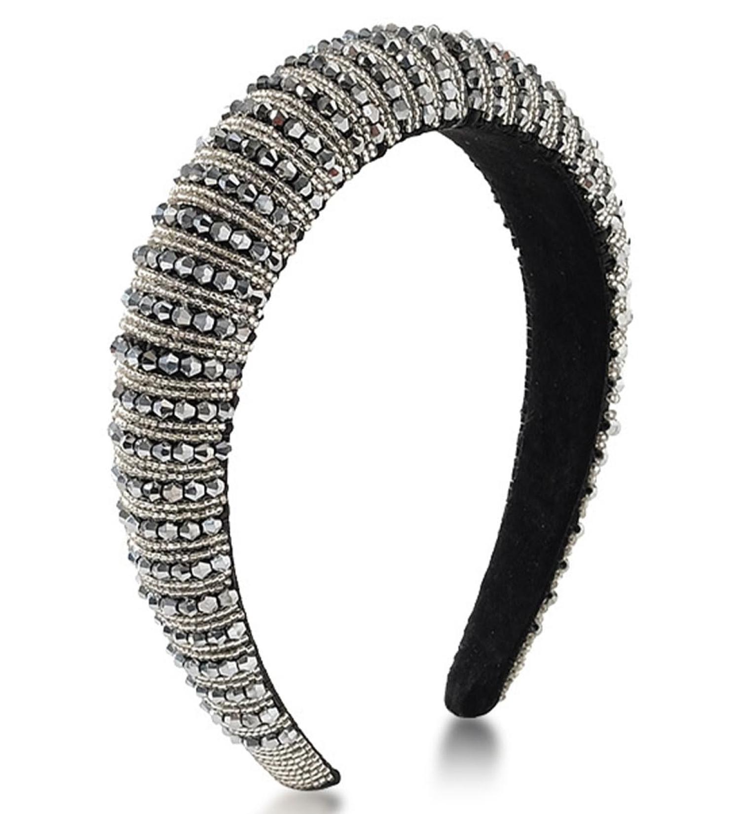 Scicent Wedding Hair Jewelry - Rhinestone & Crystal Hair Band for Women & Girls | Silver Fashionable Glittering Headflows - Buy Online on GoSupps.com
