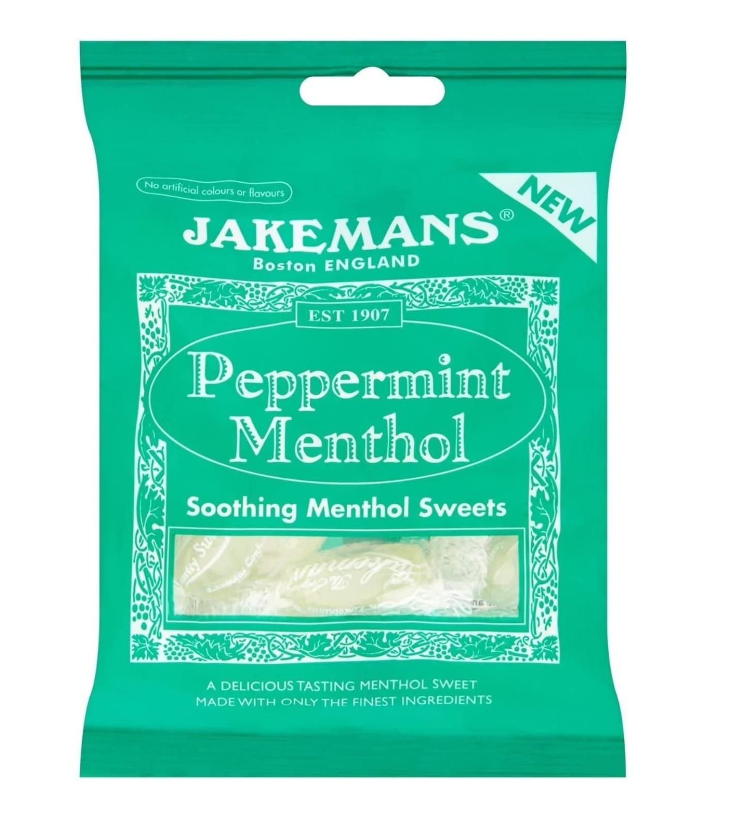 Jakemans Peppermint Throat & Chest Lozenges - 100g | Soothing Relief - Buy Online on GoSupps.com
