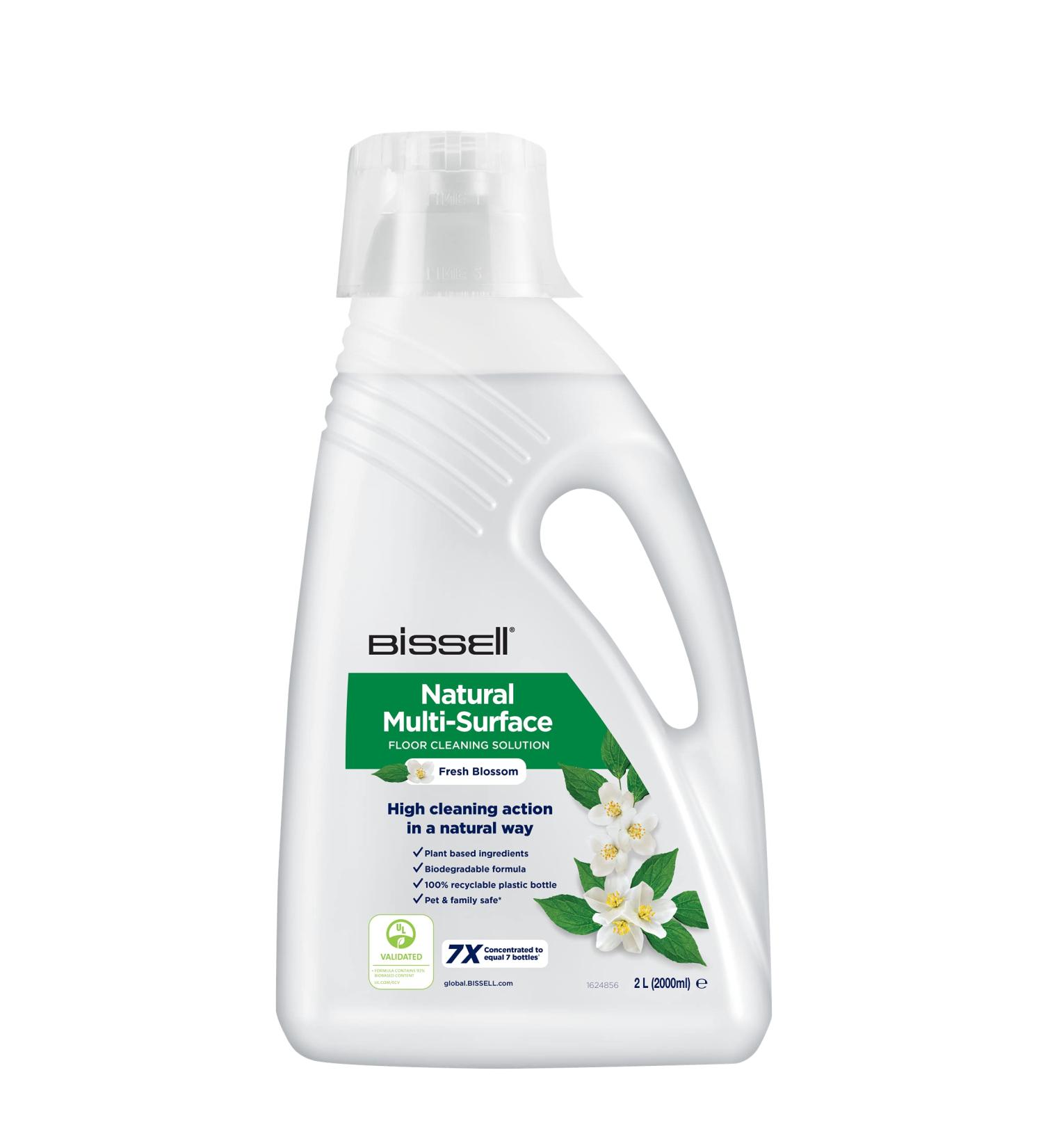 Bissell Natural Multi-Surface Floor Cleaning Solution | Safe for Pets | 2L | Ideal for CrossWave SpinWave Robot & HydroWave | Plant-Based Ingredients | Eco-Friendly Cleaning Agent - Buy Online on GoSupps.com