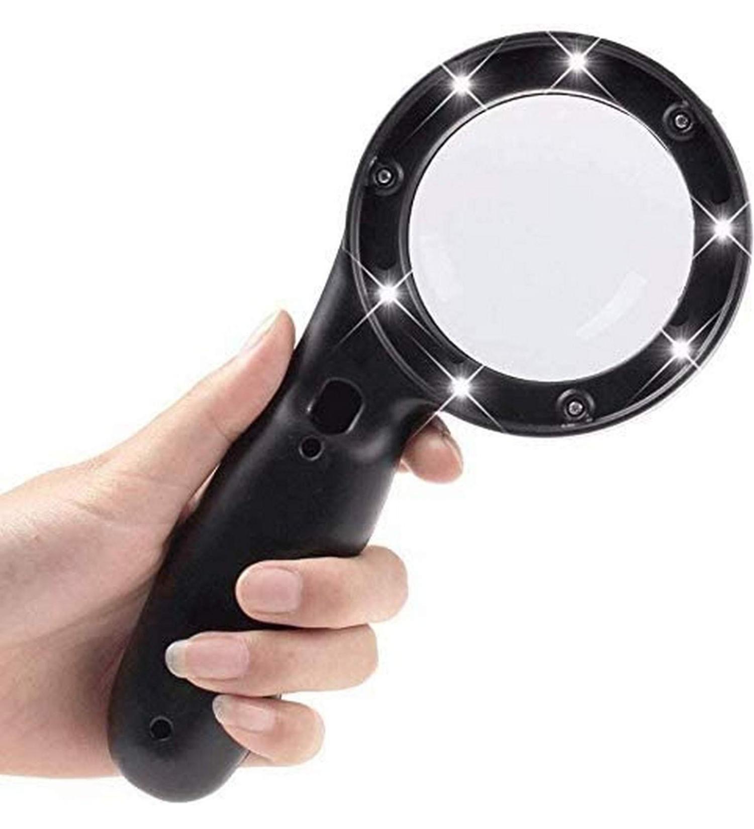 Magnifiers for Craft Work Reading Magnifier Lamp Charge Type HD Read for Senior Citizens 10 Times Portable Read Newspaper Better Life - Buy Online on GoSupps.com