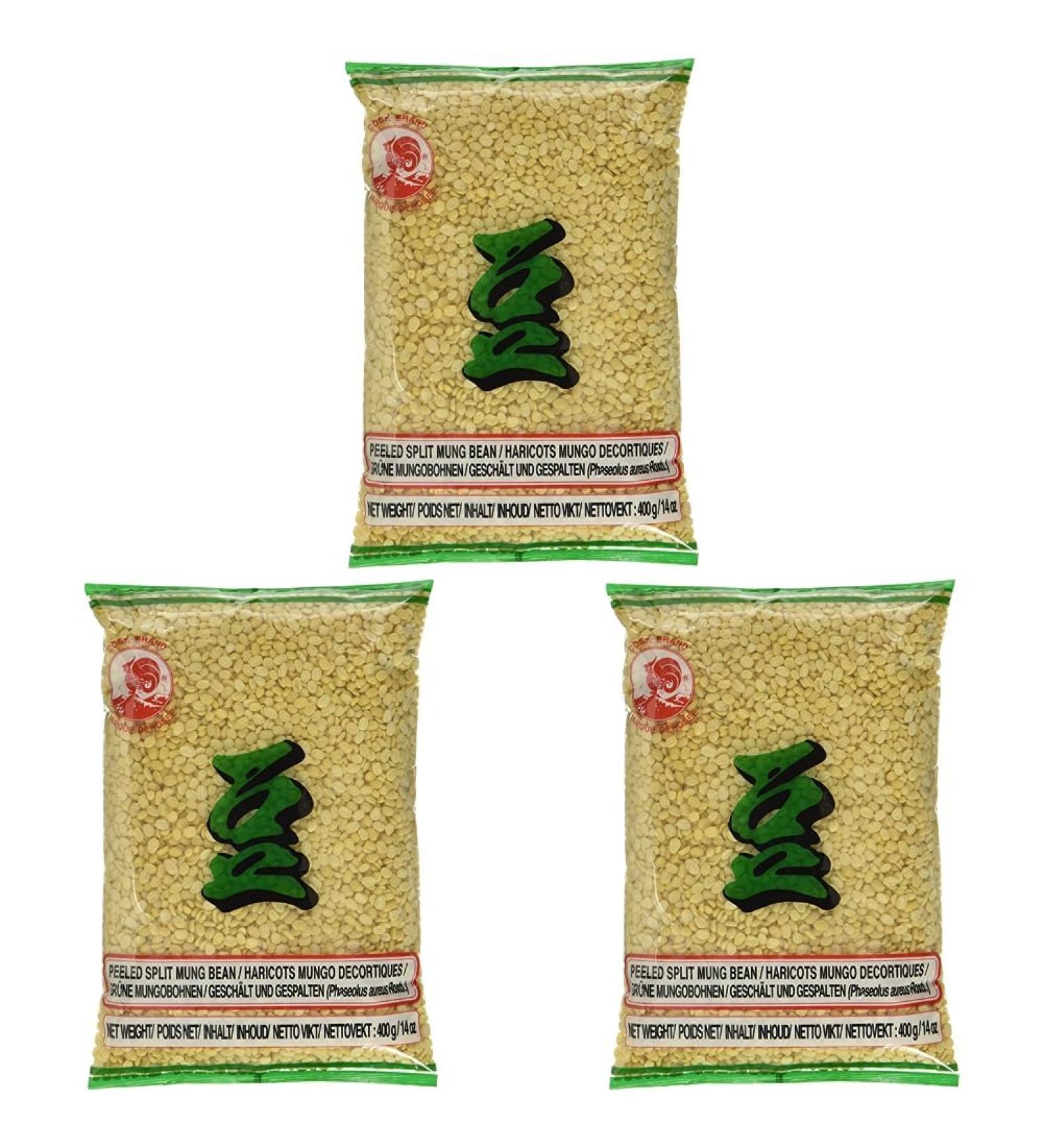 Cock Mung Beans Green (1 x 400 g Pack) (Pack of 3) 1 400 g (Pack of 3)