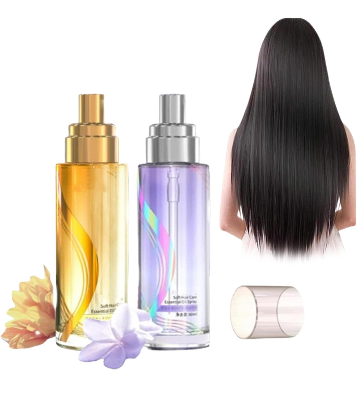 Long-Lasting Lightweight Hair Soft Essential Oil Spray Lightweight Hair Oil Mist For Split Ends Fluffy Volumizing Hair Spray For All Hair Types (#021) - Buy Online on GoSupps.com
