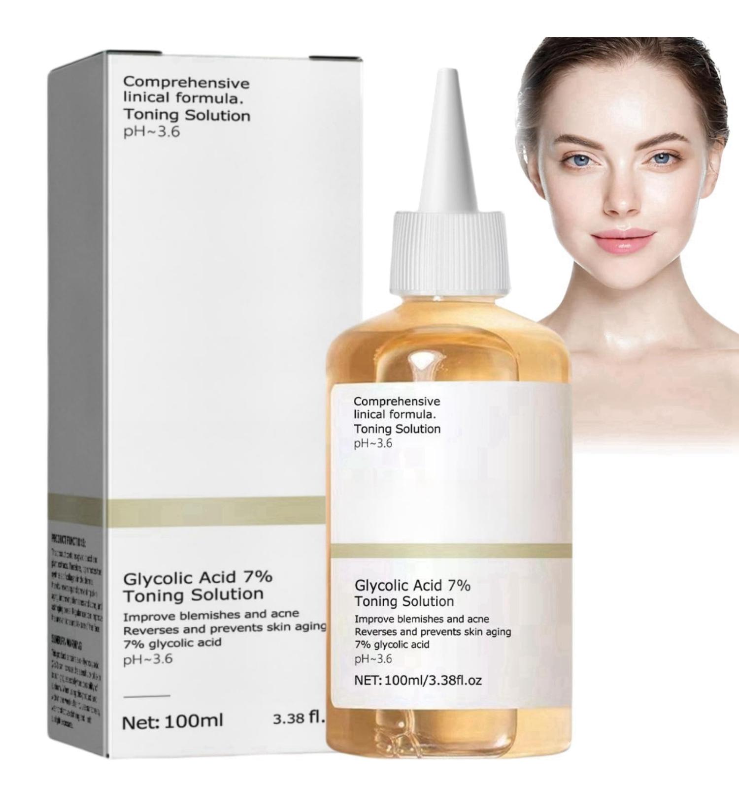 Glycolic Acid 7% Toning Resurfacing Solution Glycolic Acid Toner Hydrating Toning Solution Skincare Exfoliate Toning Solution Glycolic Acid Peel Glycolic Acid 7% Toning Solution Acne Face Toner - Buy Online on GoSupps.com