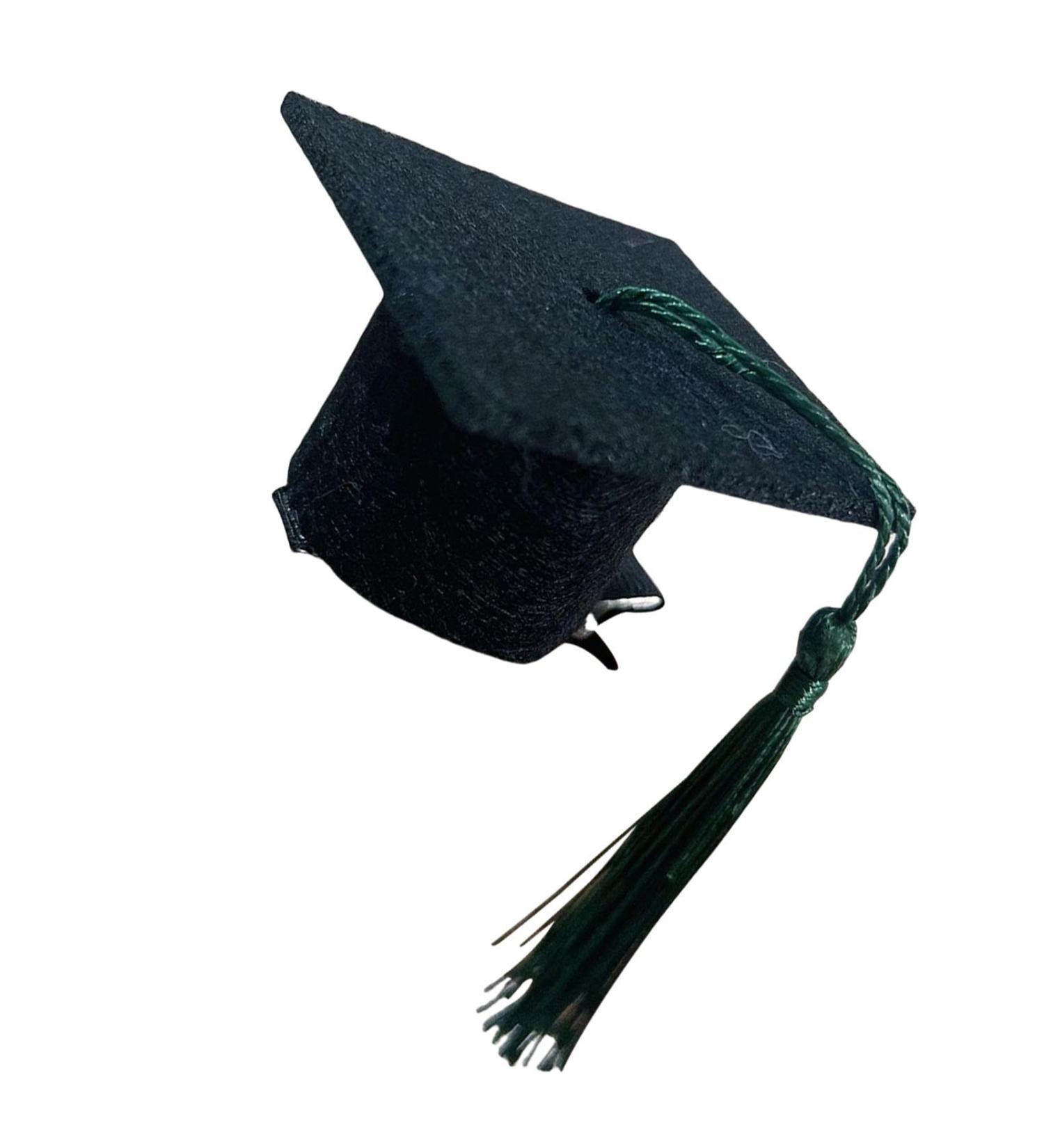 Shitafe Small Graduation Hat - 3D Doctoral Hat | Graduation Party Dress up Photo Decoration Supplies Hat Inserts Graduation Accessories for Kids Adults Green - Buy Online on GoSupps.com