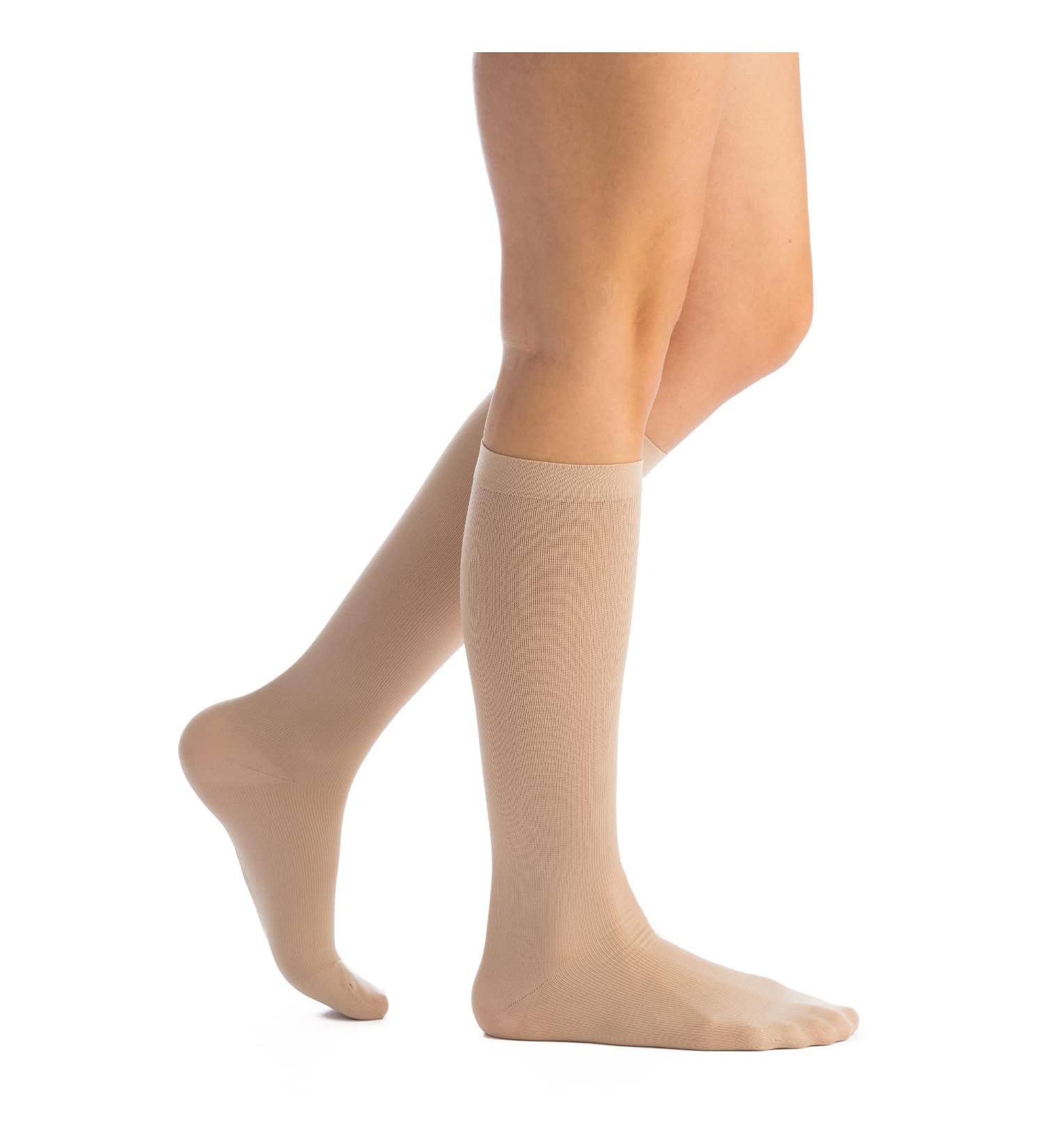 EvoNation Women s Knee High Compression Socks - 8-15 mmHg Mild Pressure Tan X-Large | International Shipping Available - Buy Online on GoSupps.com