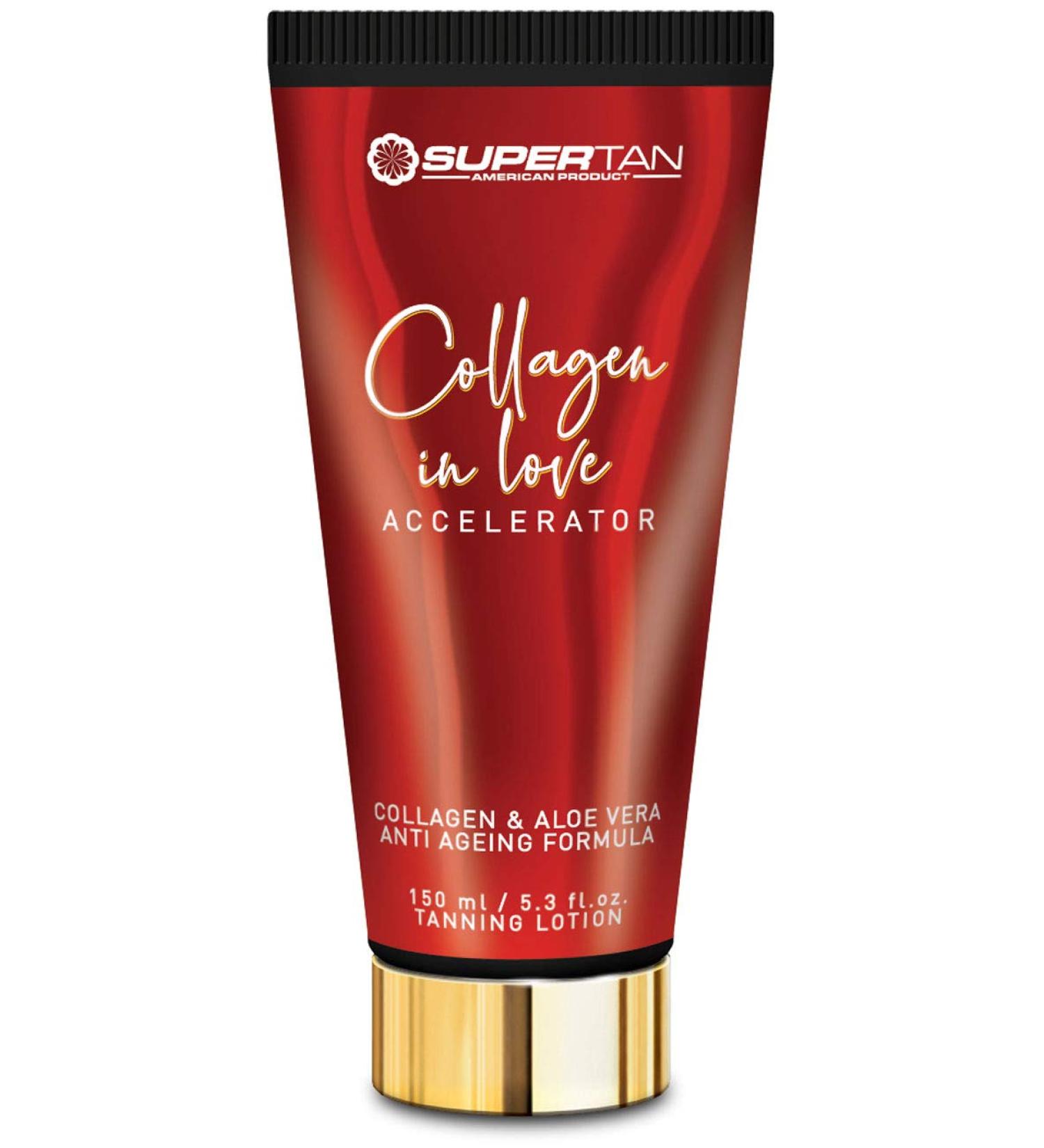 SuperTan Collagen in Love sunbed Tanning lotion cream Accelerator (150ml)