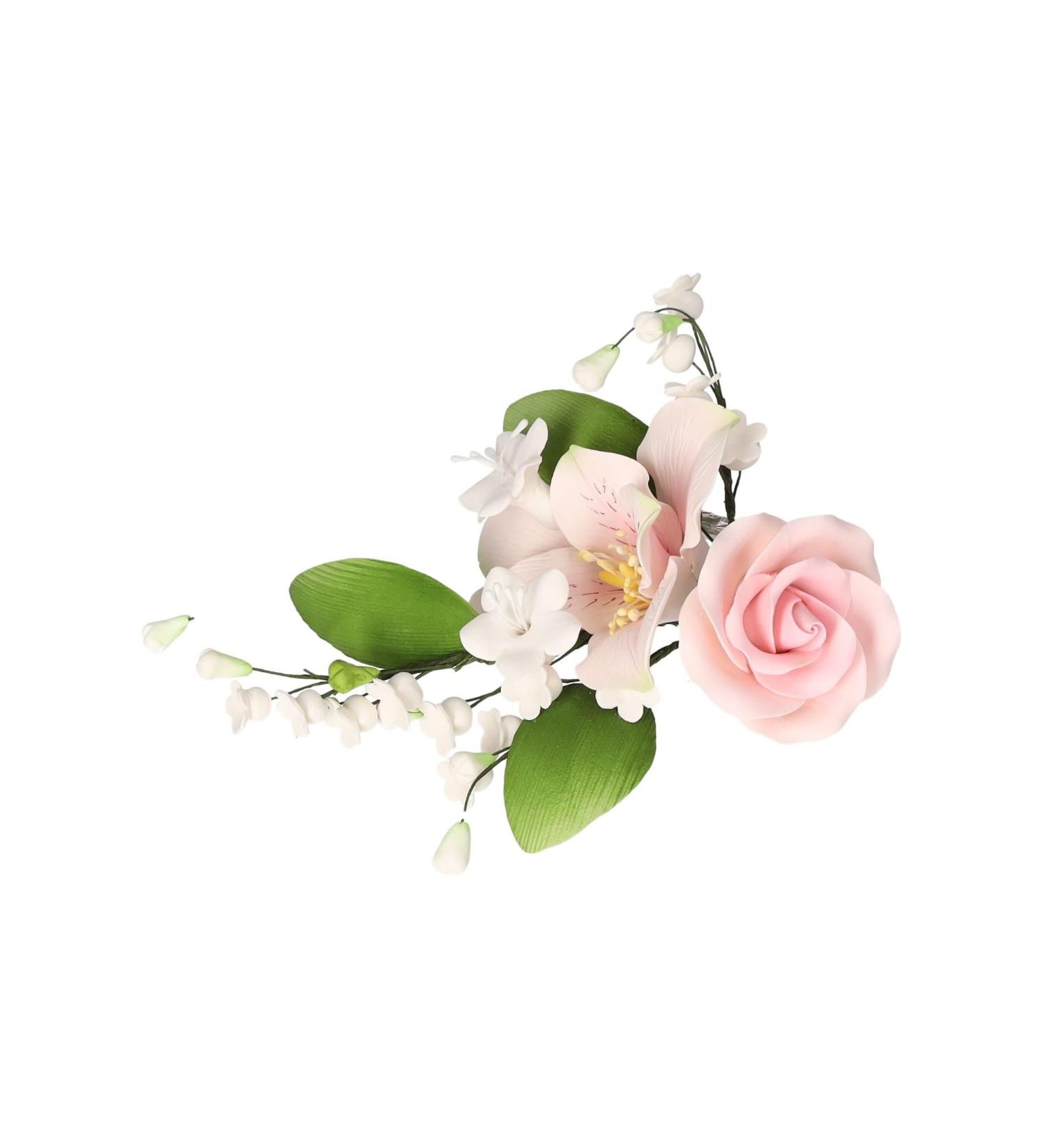 Cake Company Suckloutle Bouquet Lilie-Rose Rosa | Torten Decoration for Weddings & Birthdays - 56g Pack - Buy Online on GoSupps.com