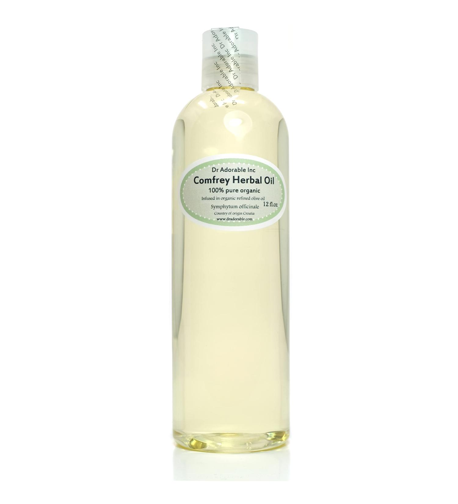 Dr Adorable Comfrey Herbal Oil - 12 oz 100% Pure Organic - Shop Internationally - Buy Online on GoSupps.com