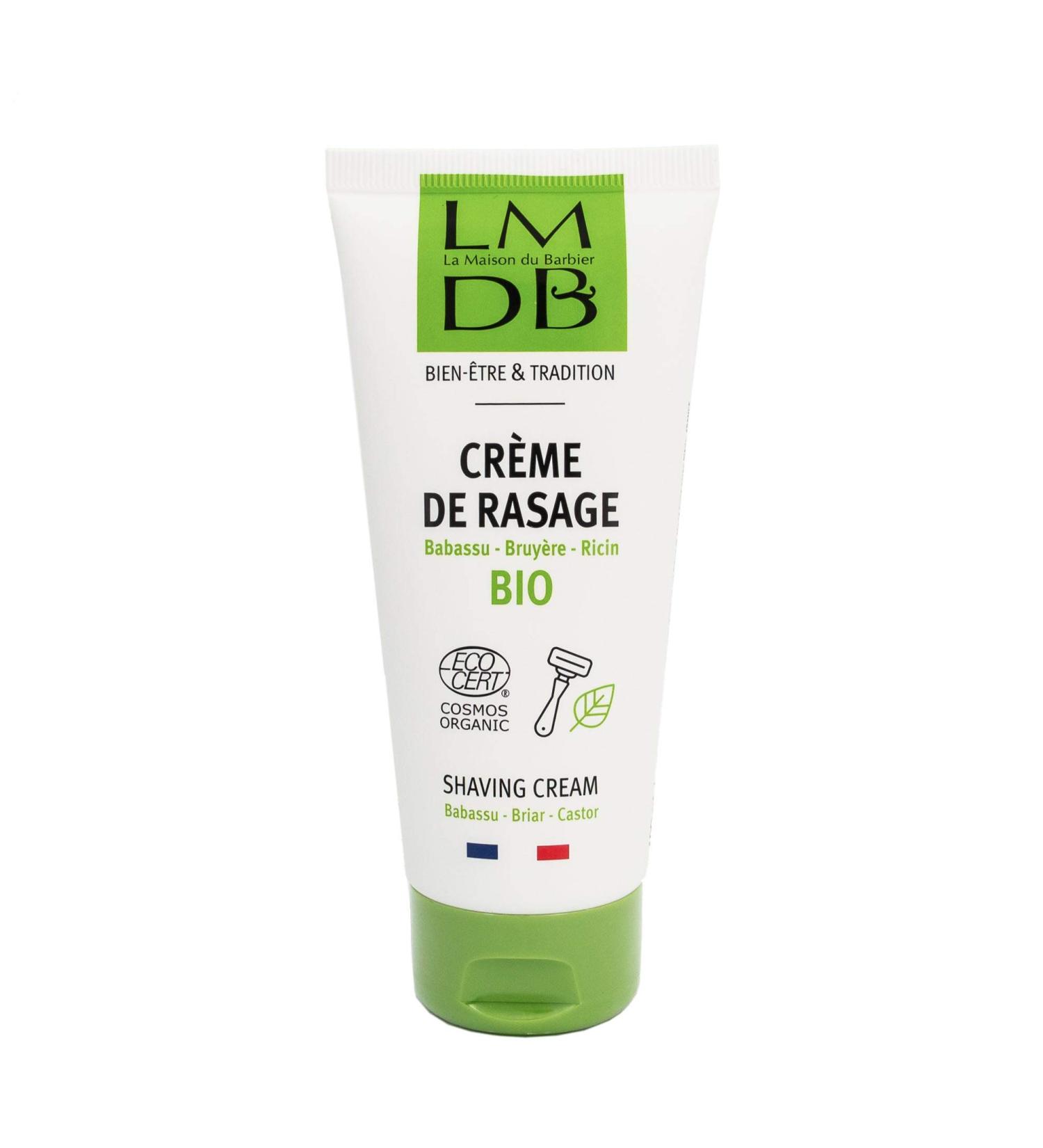 Buy La Maison du Barbier Razor Cream - Organic EcoCert 98.5% Natural Ingredients With Bio-Ricinus Oil | 100 ml - French Quality International Shipping - Buy Online on GoSupps.com