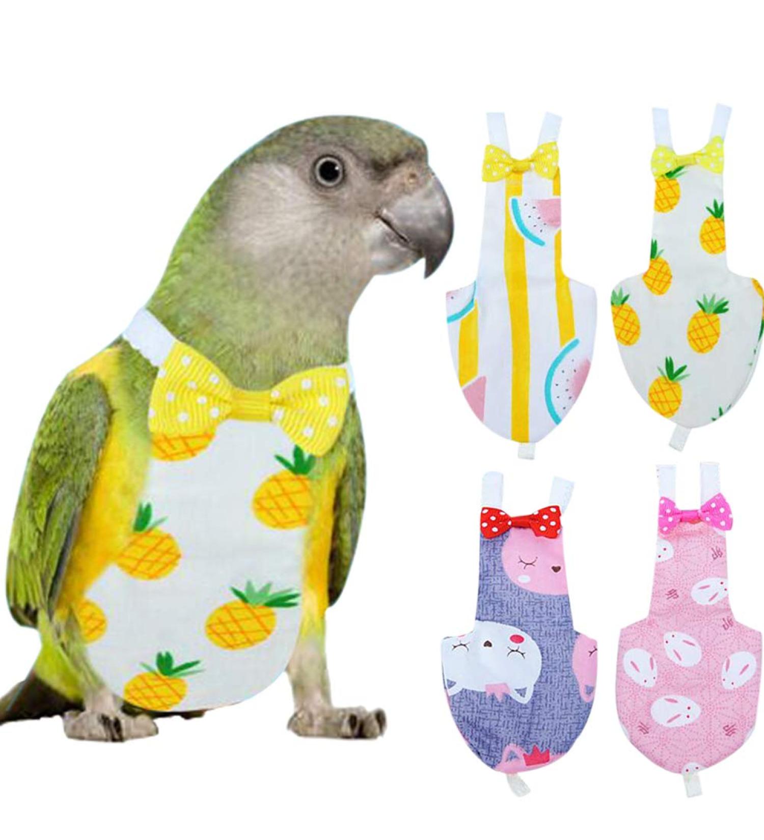 Bonaweite Bird Diaper Flight Suite Liners Protective Parrot Nappy with Waterproof Inner Layer Cute Urine Wet Suit for Macaw African Budgies Parakeet Agapornis Fischeri Cockatiel Medium Watermelon - Buy Online on GoSupps.com