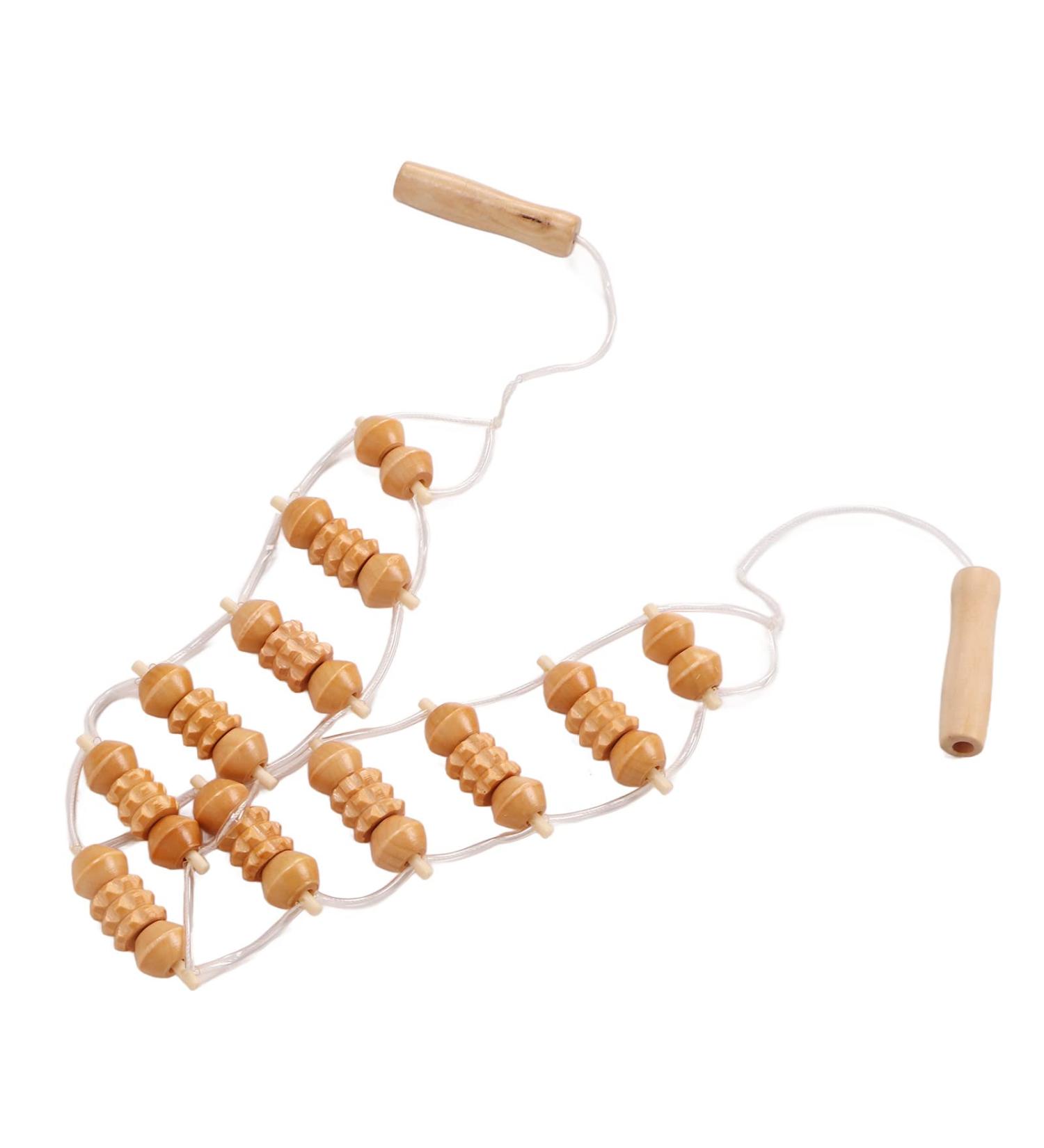 Wooden Roller for Back Massage | Lymphatic Drainage & Wood Therapy Device for Neck & Legs - Buy Online on GoSupps.com