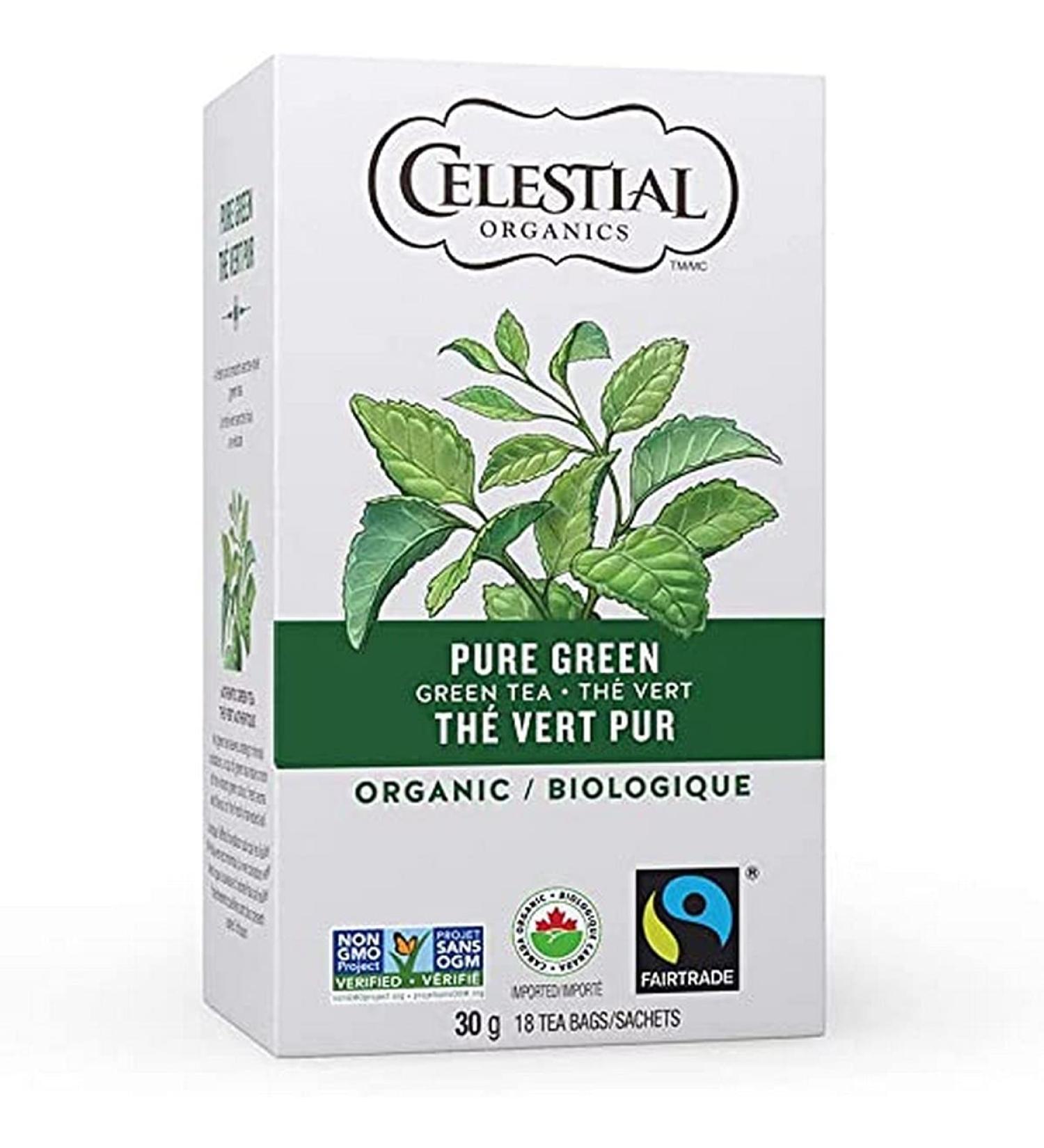 Celestial Seasonings Pure Green Organic Green Tea (Pack of 6) White Pure Green Tea - Buy Online on GoSupps.com