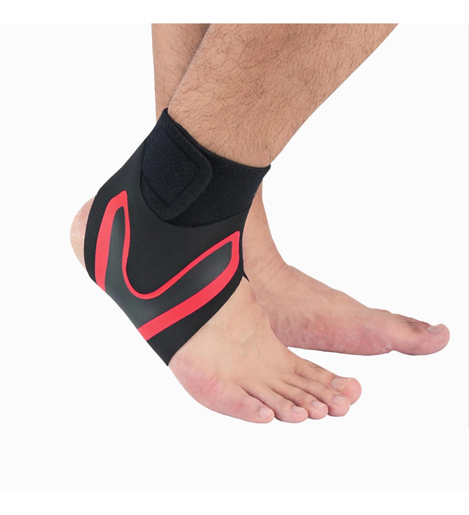 Neuben Fusswickel - Plantar Fasciitis Foot Wraps & Ankle Bandage (Red 2 Pair Size L EU 42-45) | International Shipping Available - Buy Online on GoSupps.com