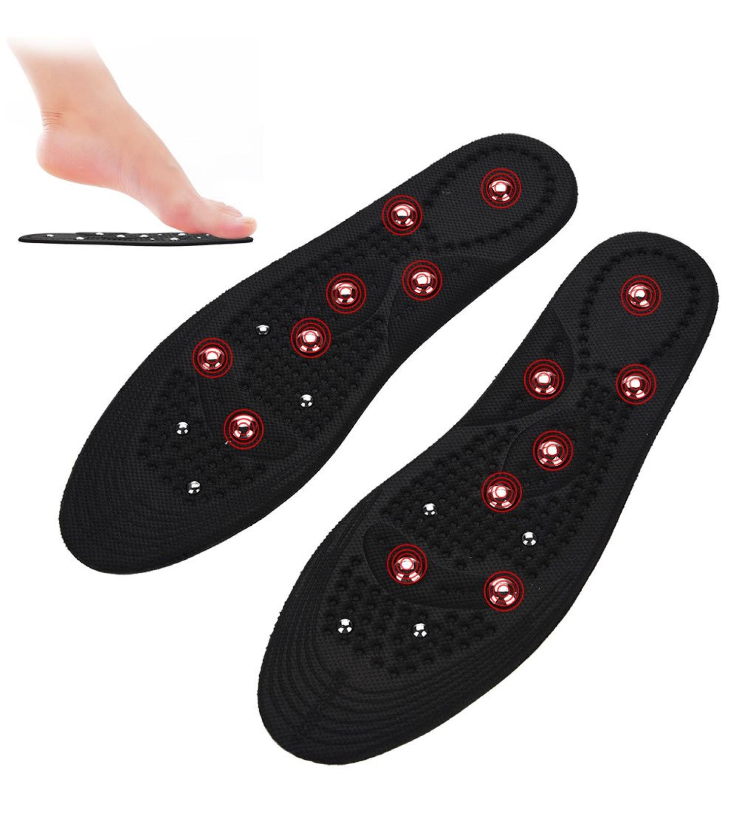 Magnetic Massage Insoles for Pain Relief | Acupressure Shoe Inserts for Men & Women - 10.2 x 3.3 Inch - Buy Online on GoSupps.com