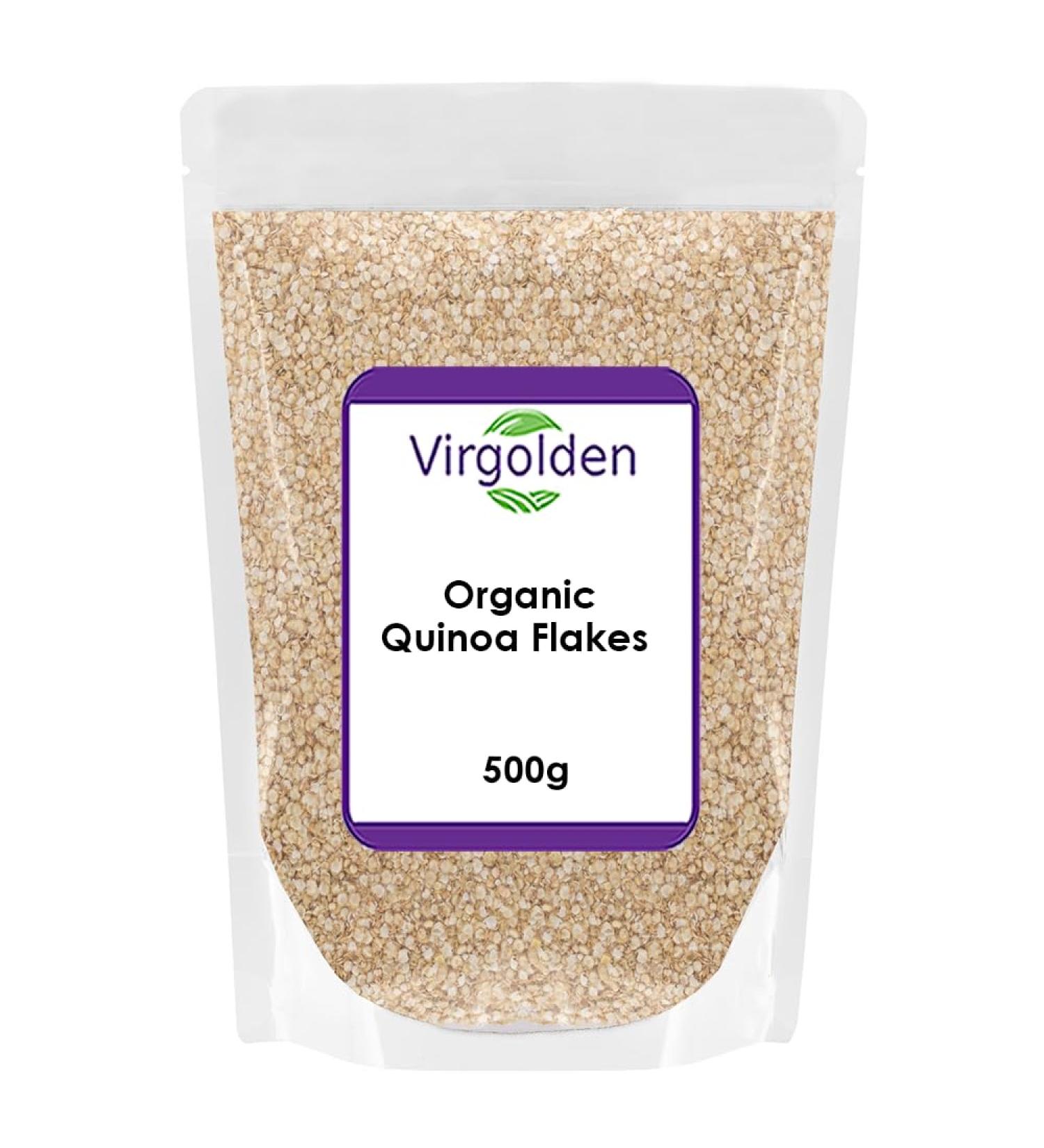Organic Quinoa Flakes 500g by Virgolden Organic - Buy Online on GoSupps.com