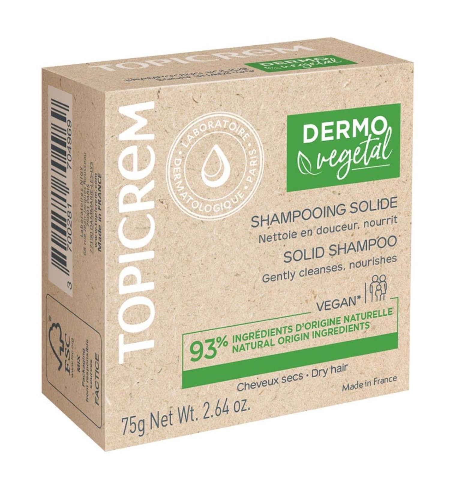 Topicrem DERMOVEGETAL Solid Shampoo 75 g