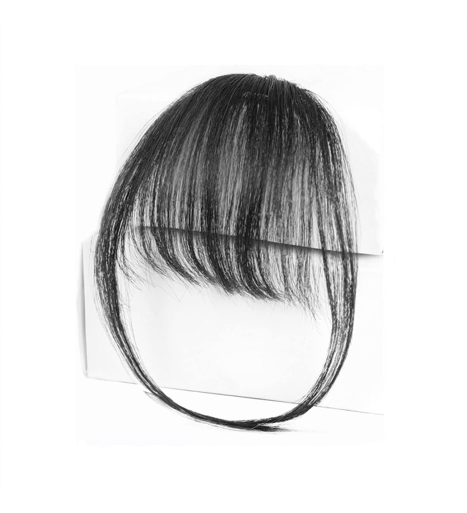 Bangs Hair Clip Clip in Air Bangs Synthetic Hair Extensions One Piece in Fringe Natural Flat Air Bangs with Temples Thin Fake Fringes Invisible Natural Neat Hair Bang Accessories for Women Girls Bangs 15cm Natural Black - Buy Online on GoSupps.com