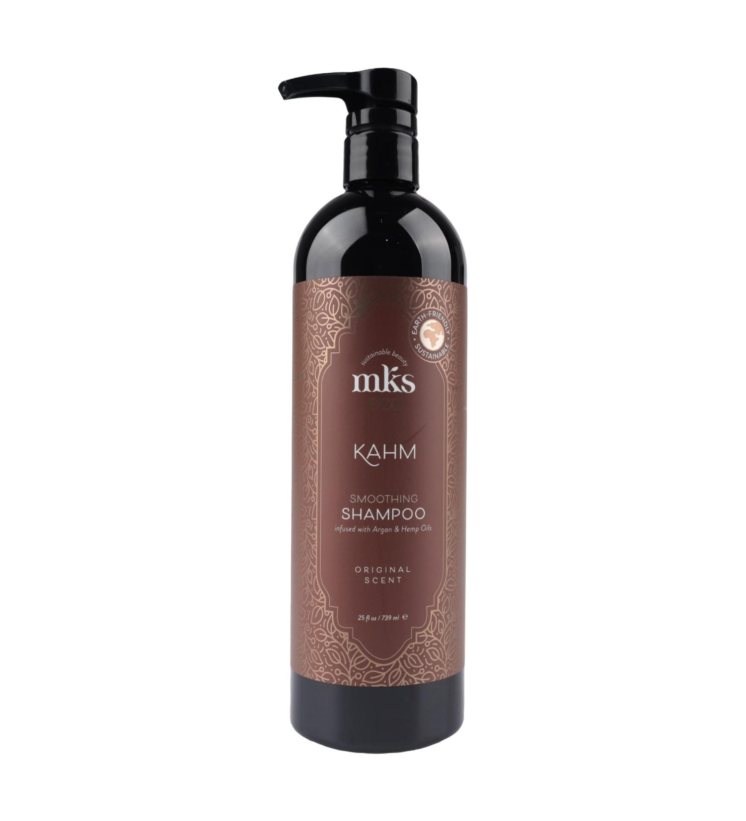 MKS Eco Kahm Smoothing Shampoo - Vegan & Cruelty Free | Cleansing Moisturizing Repairing Formula with Moroccan Argan Oil & Hemp Seed Oil - 25 Fl Oz - Buy Online on GoSupps.com
