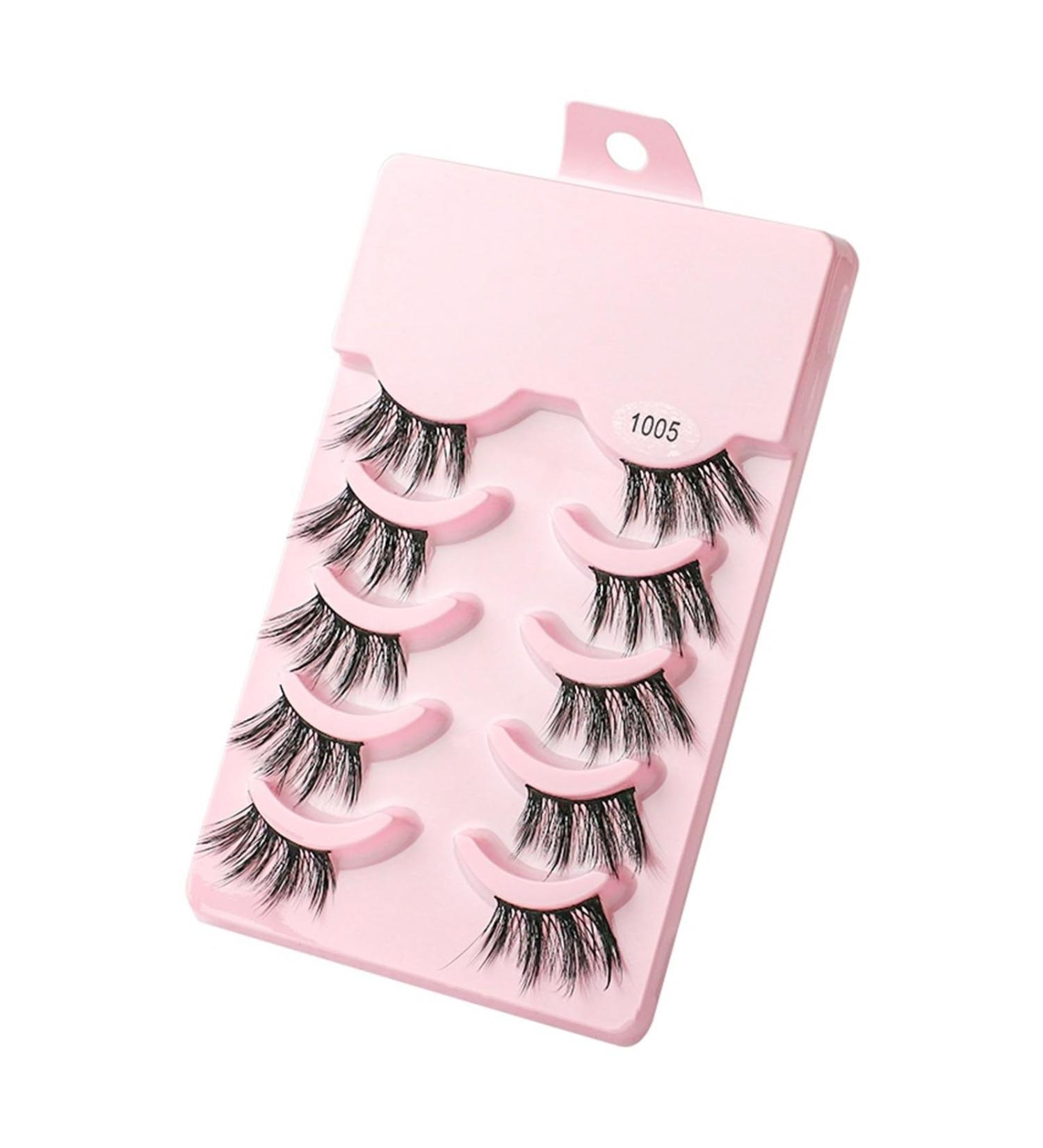 UAMOU Mink Eyelashes Volume False Lashes 3D Mink Natural Long Make Up False Eyelash Faux Cils Cilios Fluffy Fake Eye Lashes Cheerfully (Color : 5 pairs 1005 Size : 30 boxes) - Buy Online on GoSupps.com