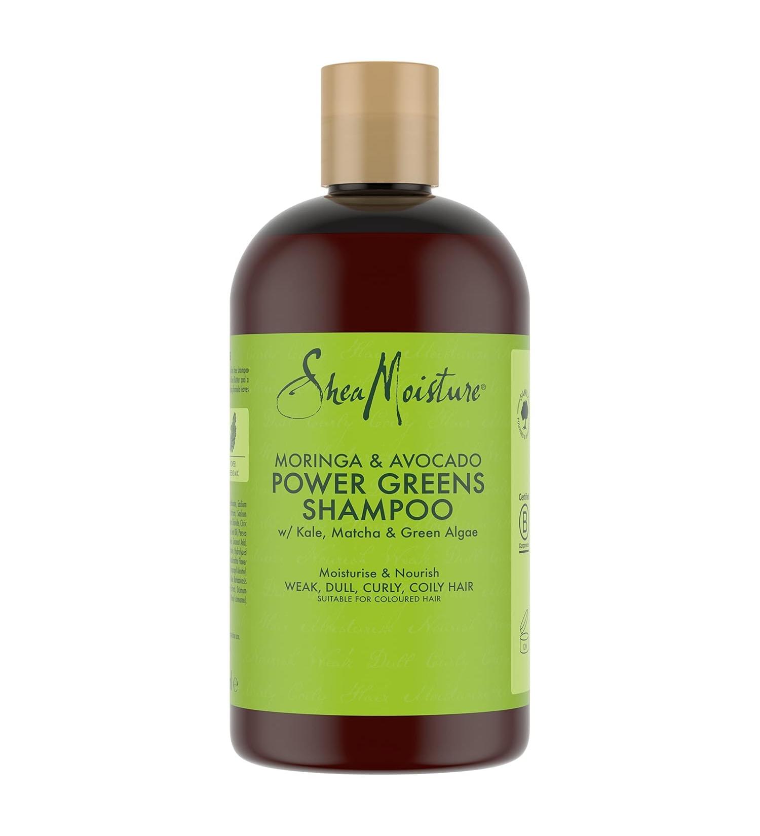 Shea Moisture Moringa & Avocado Power Greens Shampoo 384ml - Buy Online on GoSupps.com