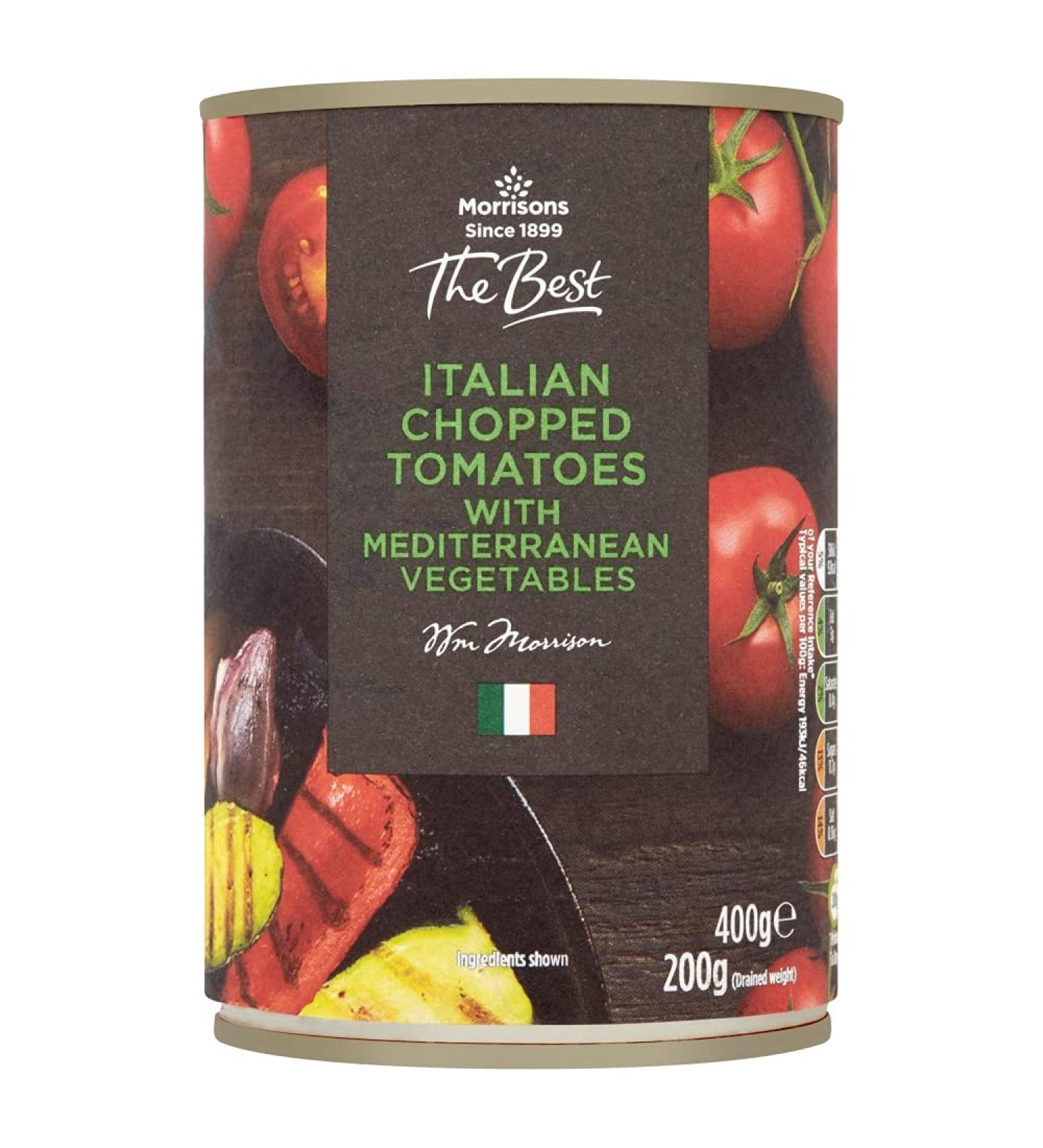 Morrisons The Best Chopped Tomatoes with Chunky Mediterranean Vegetables 400 g x 6