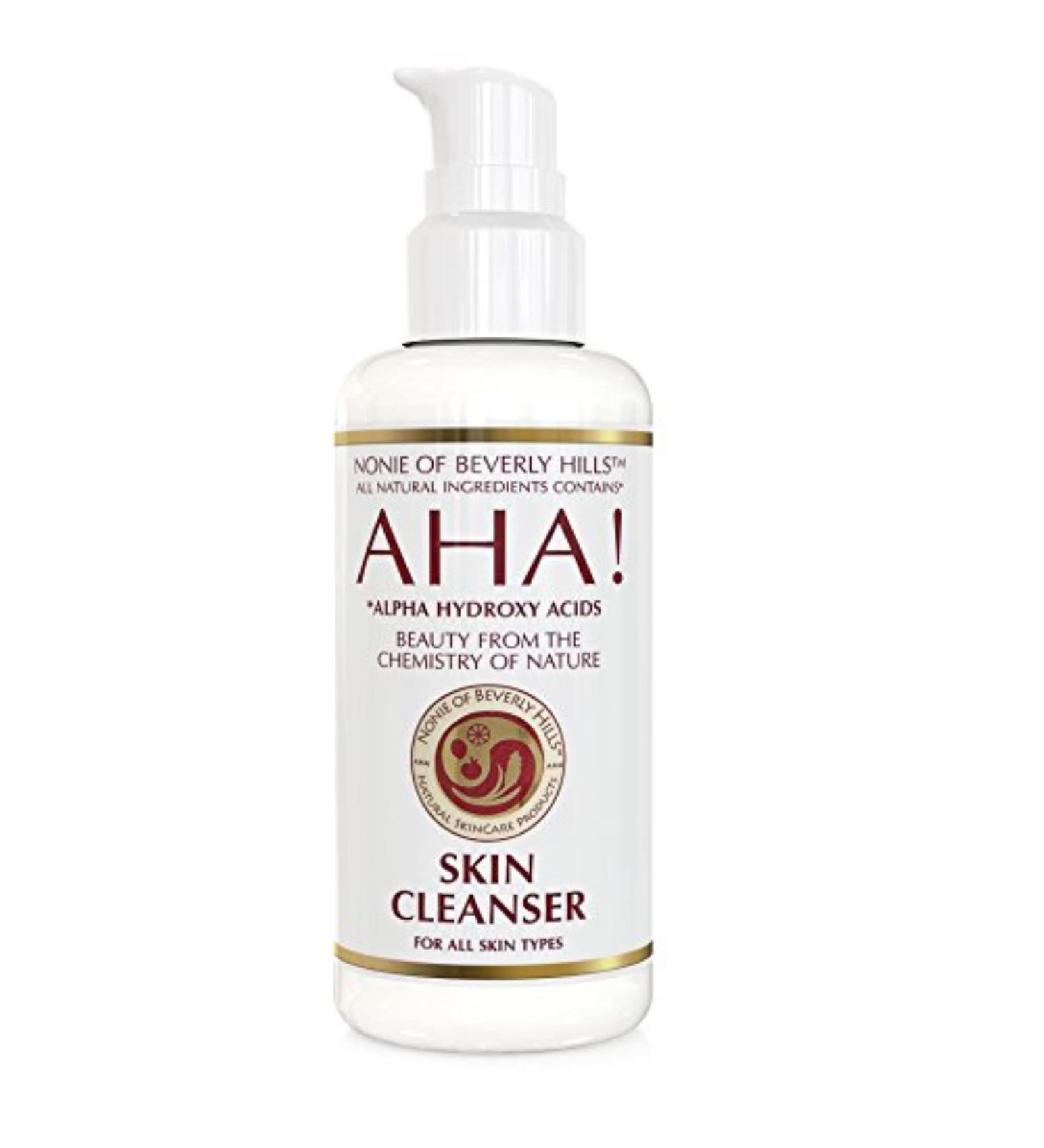 Nonie AHA Skin Cleanser - 100% Natural & Vegan | Oil-Based Makeup Remover with Exfoliating & Anti-Aging Benefits | 7.0 Oz - Buy Online on GoSupps.com