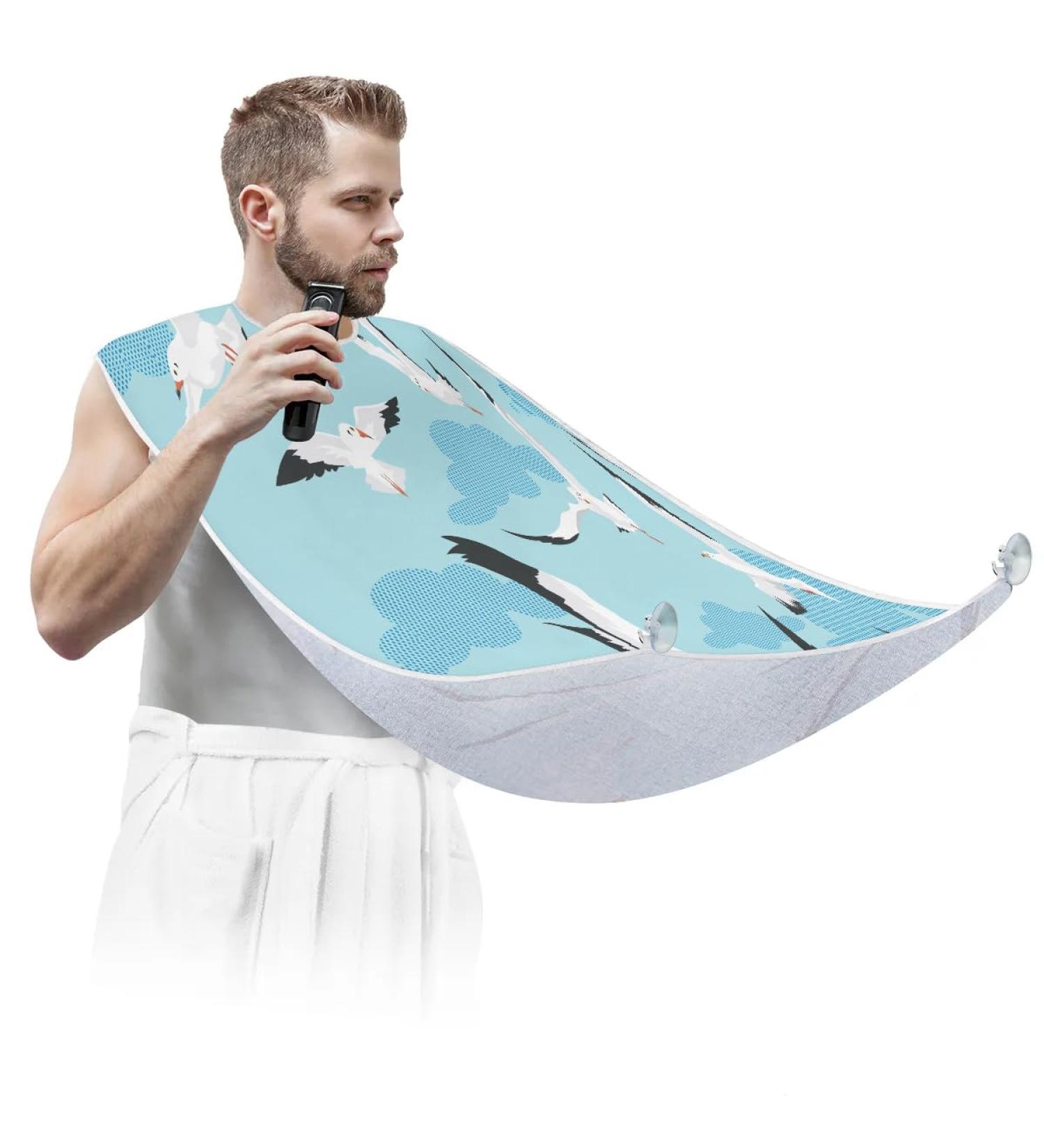 Beard Bib Apron for Men - Waterproof Hair Catcher & Grooming Cape | Non-Stick Shaving & Trimming Solutions - Buy Online on GoSupps.com