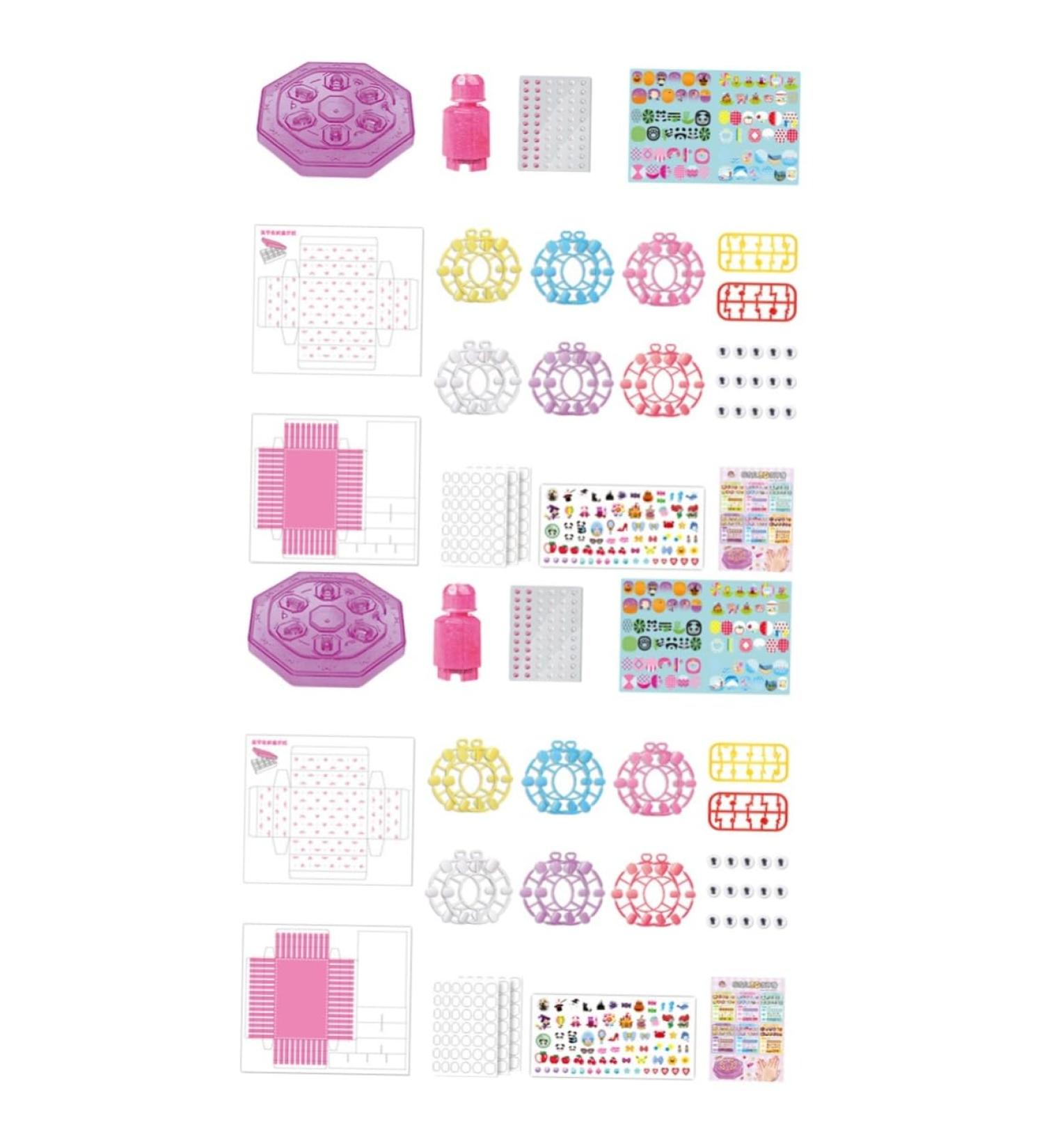 Beaupretty 2 Sets Children's Nail Art Toys Nail Tool Kit Girls Nail Polish Kids Fake Nails Kids Nail Kit Makeup Kit Nail Decoration Nails Kit Manicure Toddler Plastic Birthday Present - Buy Online on GoSupps.com