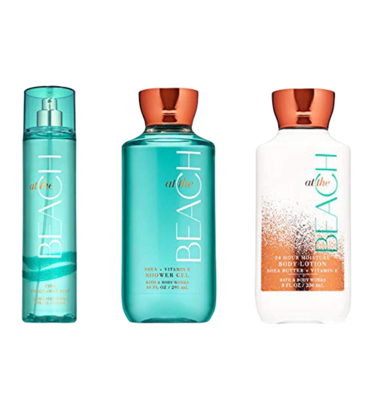Bath & Body Works At The Beach Trio Gift Set - Shower Gel Fine Fragrance Mist & Body Lotion | International Shipping Available - Buy Online on GoSupps.com