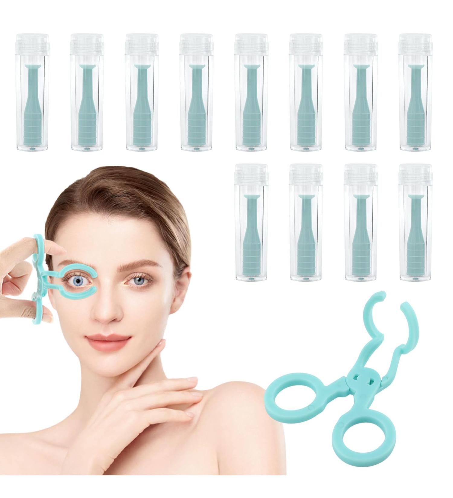 Jaeskeclip 13pcs Contact Lens Remover Set - Portable Odorless Suction Cups for Easy Eye Contact Removal & Carrying Aids - Perfect for Short Travel - Blue - Buy Online on GoSupps.com