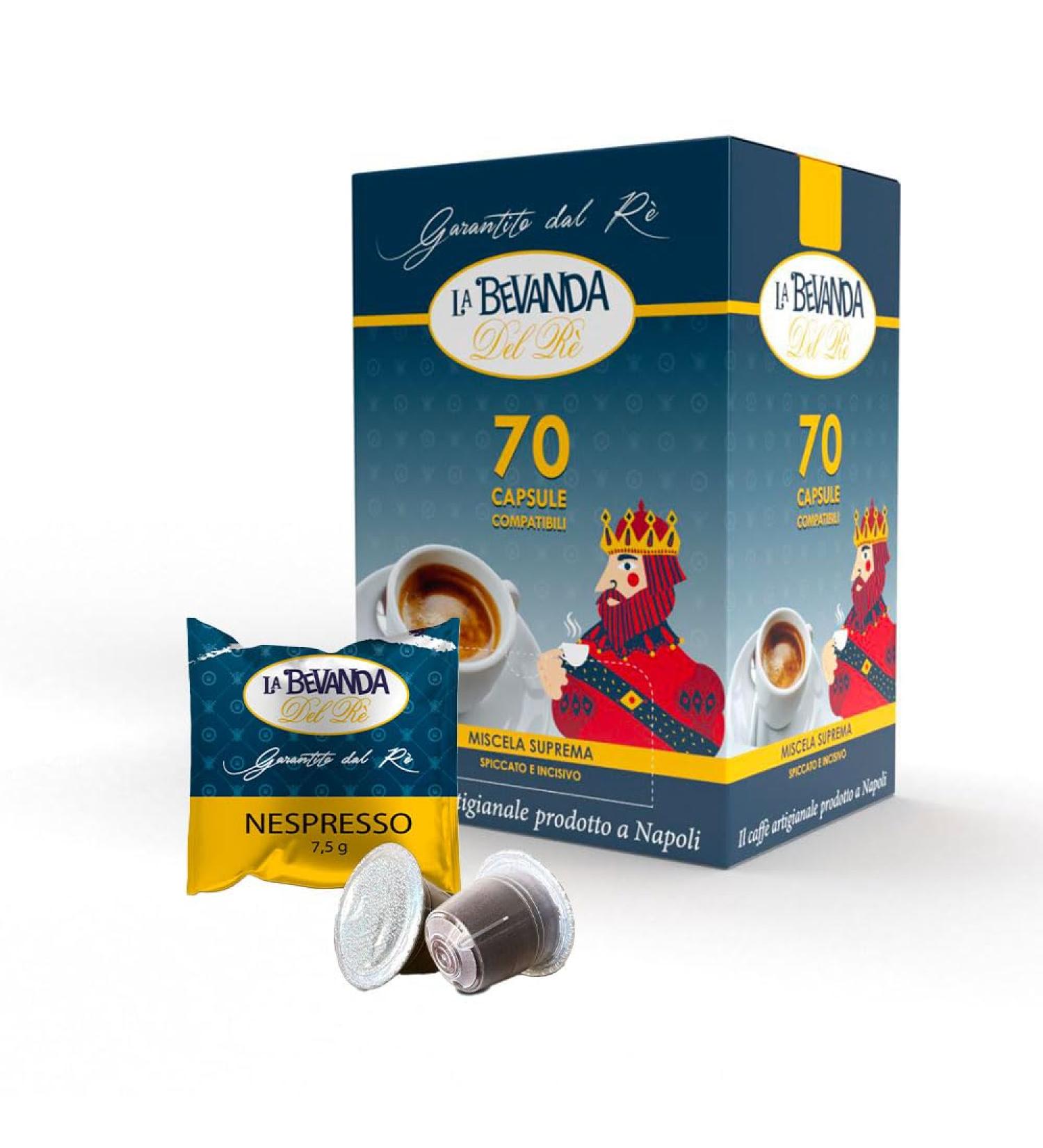 La Bevanda Del Re - 70 Nespresso compatible coffee capsules - Suprema Blend