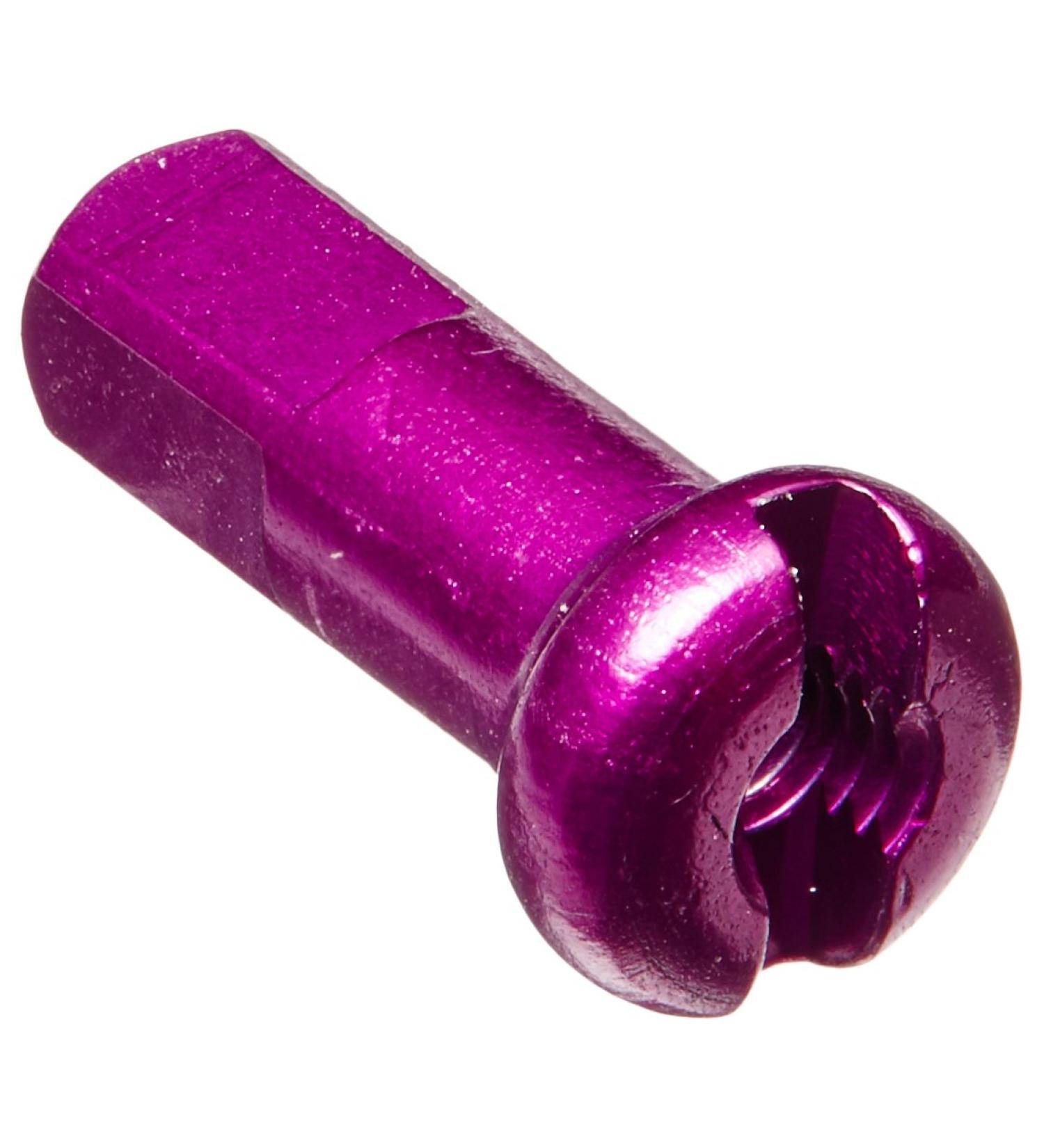 DT Swiss 14G Alloy Nipple Spoke (Box of 100) 2mm Purple