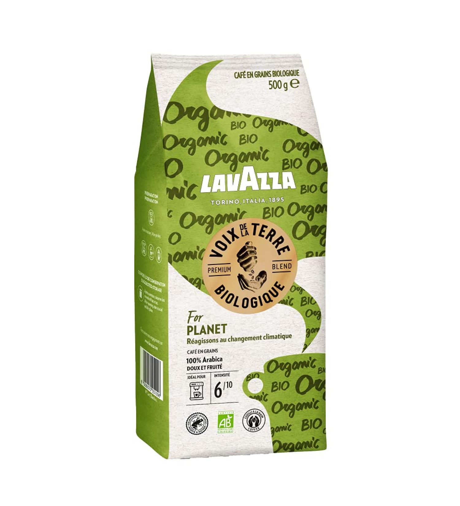 LAVAZZA - Organic Grain Coffee Voice of the Earth! For Planet - 100% Arabica - Rainforest Alliance Certified - Hand Picked - - Buy Online on GoSupps.com
