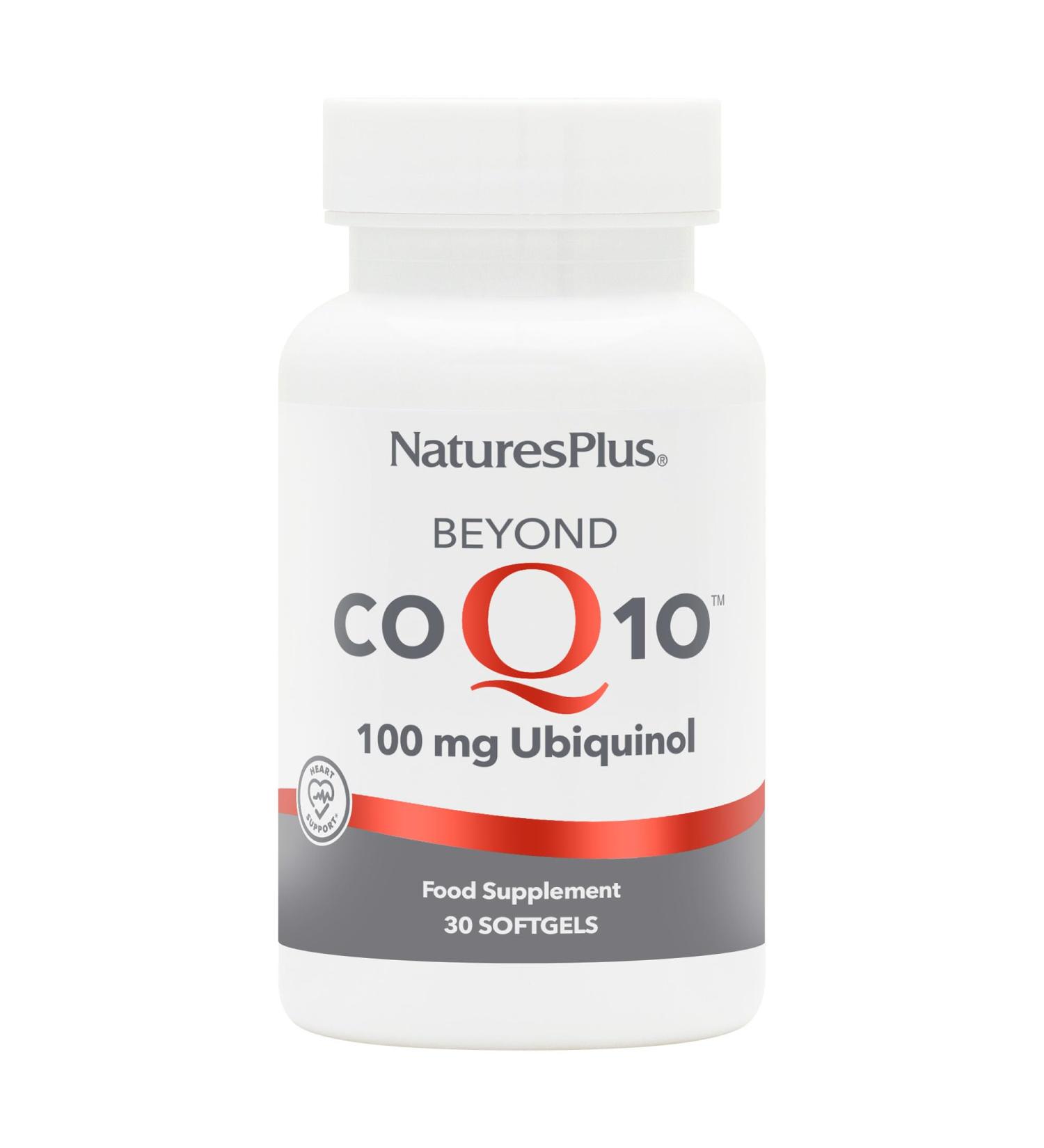 NaturesPlus Beyond CoQ10 100 mg - High-Strength Ubiquinol Softgels for Overall Well-Being - 30 Servings - International Shipping Available - Buy Online on GoSupps.com