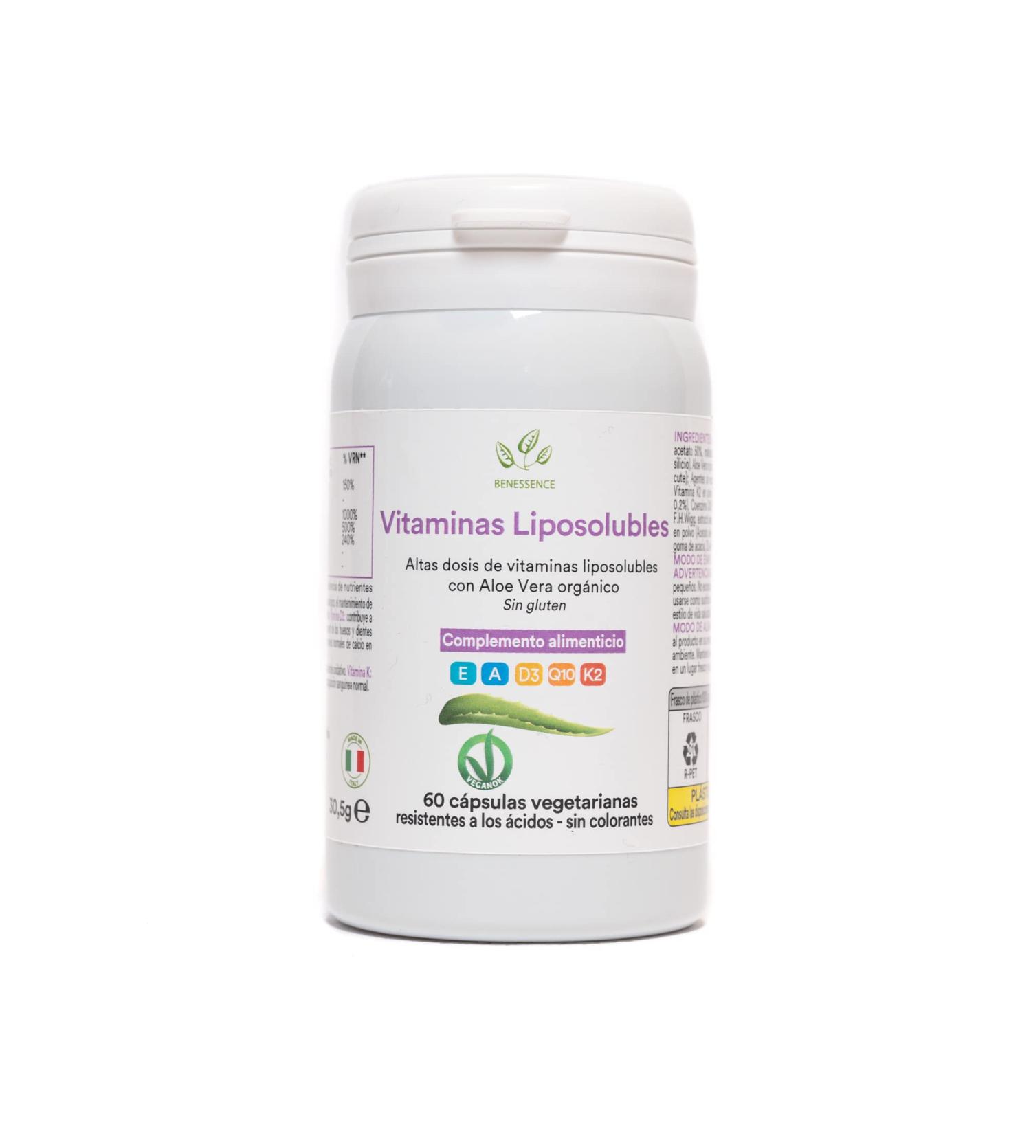 Benessence - Fat-soluble vitamins Coenzyme Q10 and Aloe Vera - 60 capsules - Buy Online on GoSupps.com