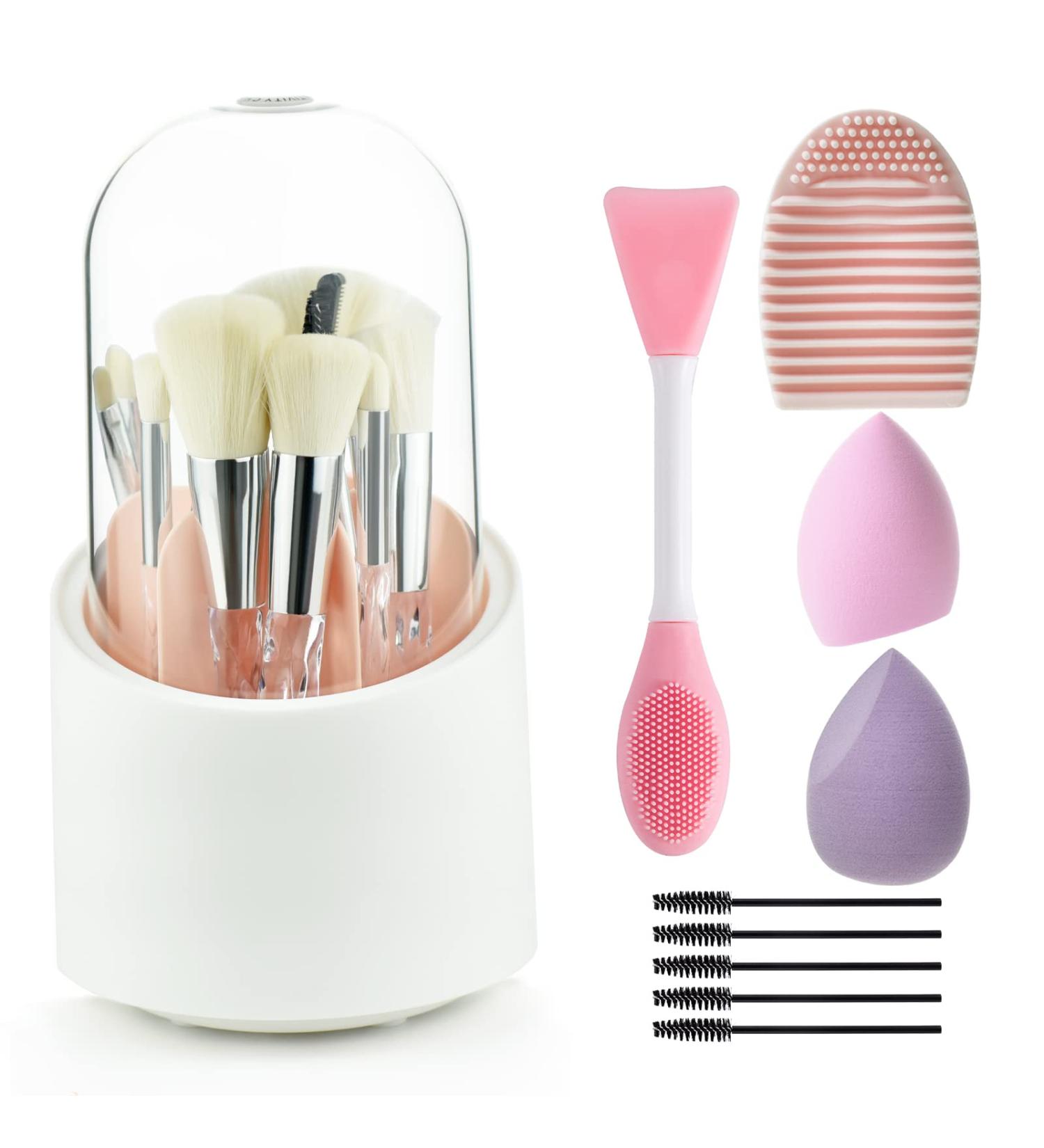 111 Transparent Diamonds Makeup Brushes Set | Premium Synthetic Eyeshadow & Face Blending Brushes for Women & Kids | Professional Quality Makeup Tools - Buy Online on GoSupps.com