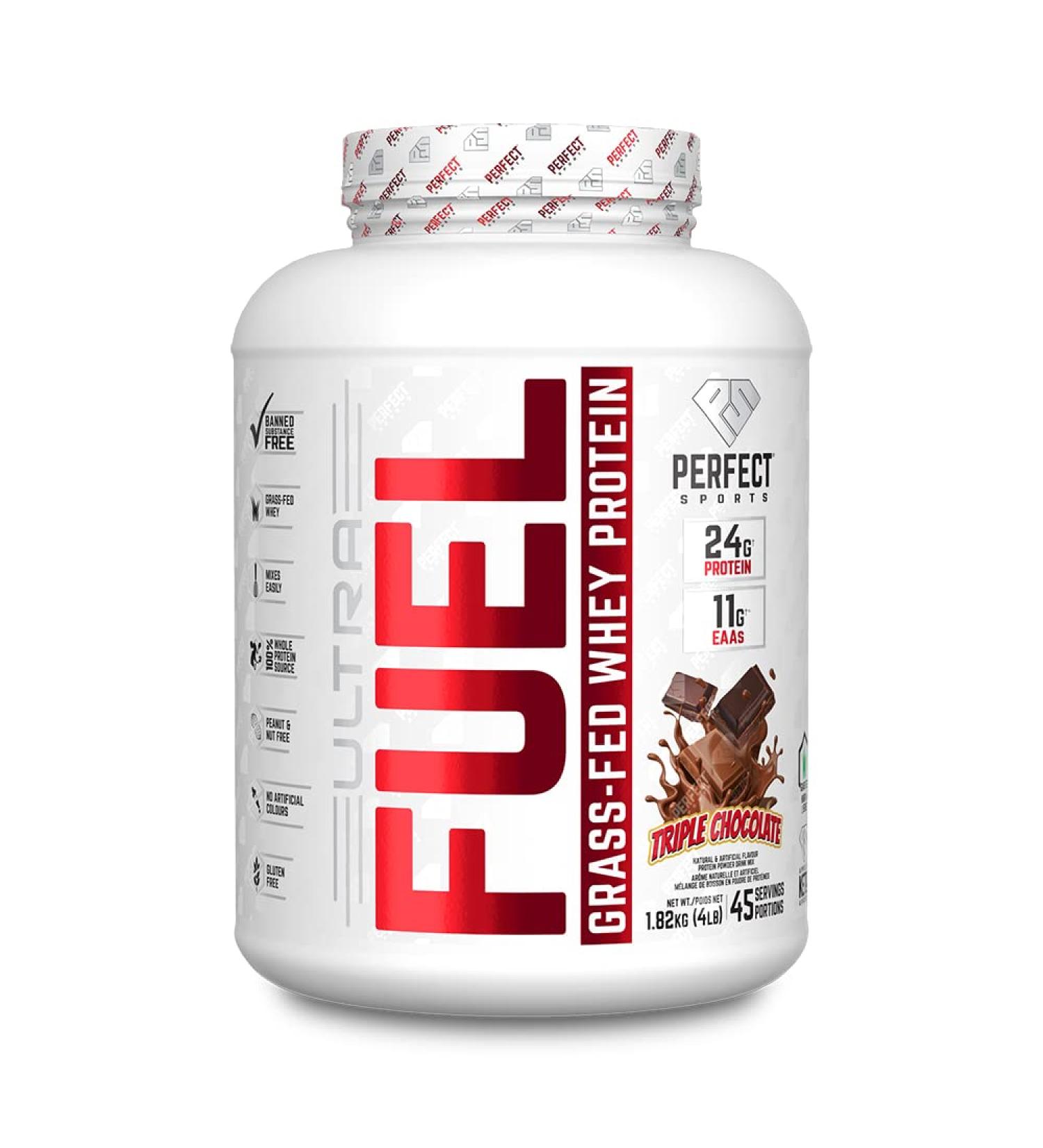 ULTRA FUEL - Grass-Fed Whey Protein 4lb Triple Chocolate Triple Chocolate 1.81 kg (Pack of 1) - Buy Online on GoSupps.com