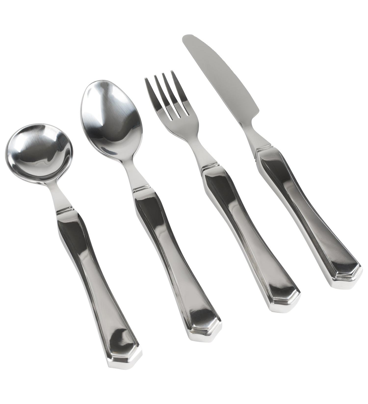Vive Weighted Utensils Set - Parkinson Spoon, Fork, Knife - Heavy 7 oz Stainless Steel Silverware for Hand Tremors - Adults, Elderly, Pediatrics - Buy Online on GoSupps.com