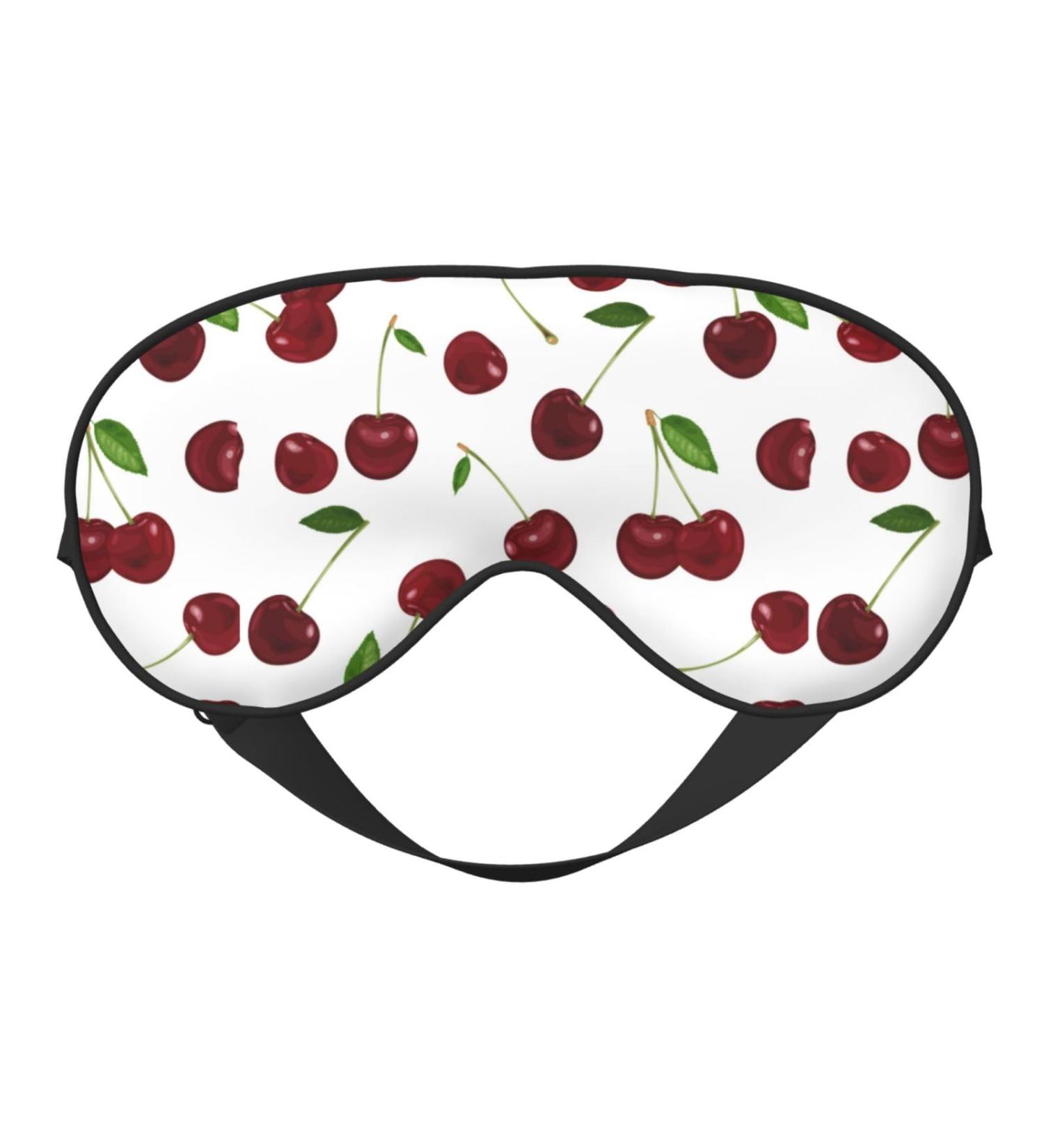 Double-Sided Eye Mask - Unisex Sleep Shade Cover with Red Blackberries & Raspberries - Perfect for Night Sleep - Buy Online on GoSupps.com