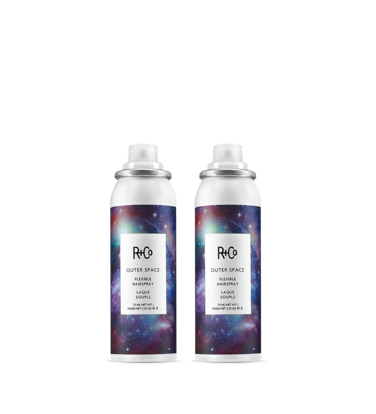 R+Co Outer Space Flexible Hair Spray Travel Size | Lightweight Styling Control with Long-Lasting Hold | | TSA Approved | Set of 2 Outer Space Flexible Hairpsray- 2.25 Fl Oz (Pack of 2) - Buy Online on GoSupps.com