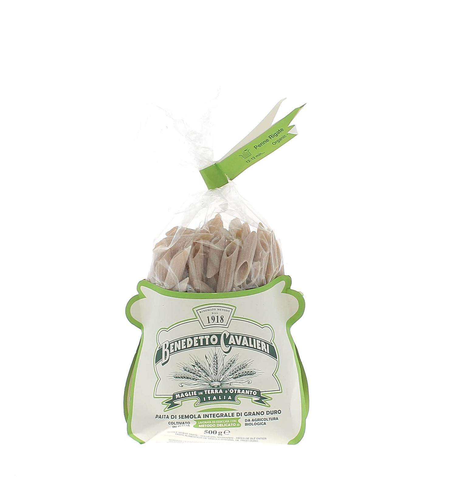 Benedetto Cavalieri Whole Wheat Penne Rigate 500g