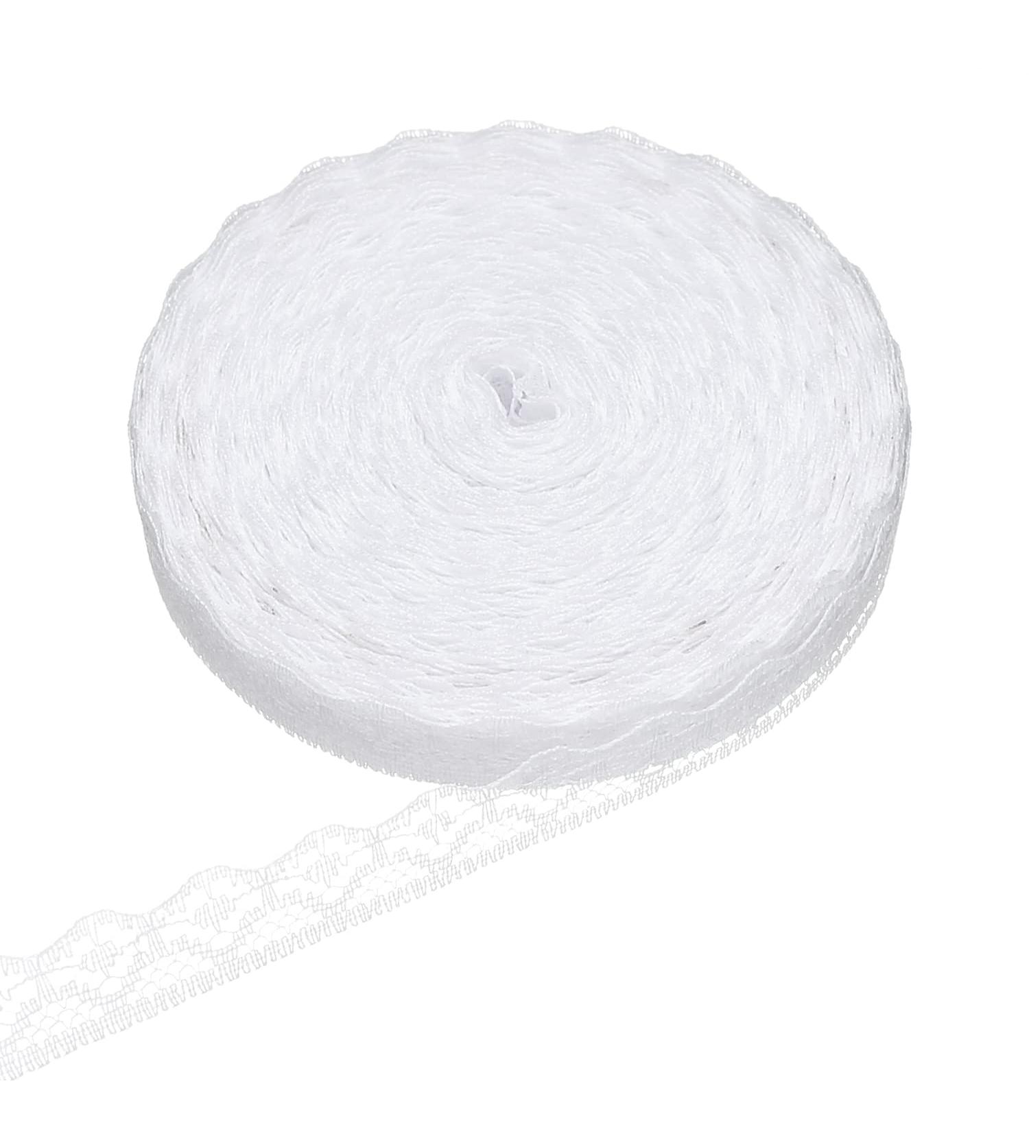 30 Yards White Lace Ribbon - Wedding Decoration, Gift Wrapping, Dress Sewing - Style 1 - Buy Online on GoSupps.com