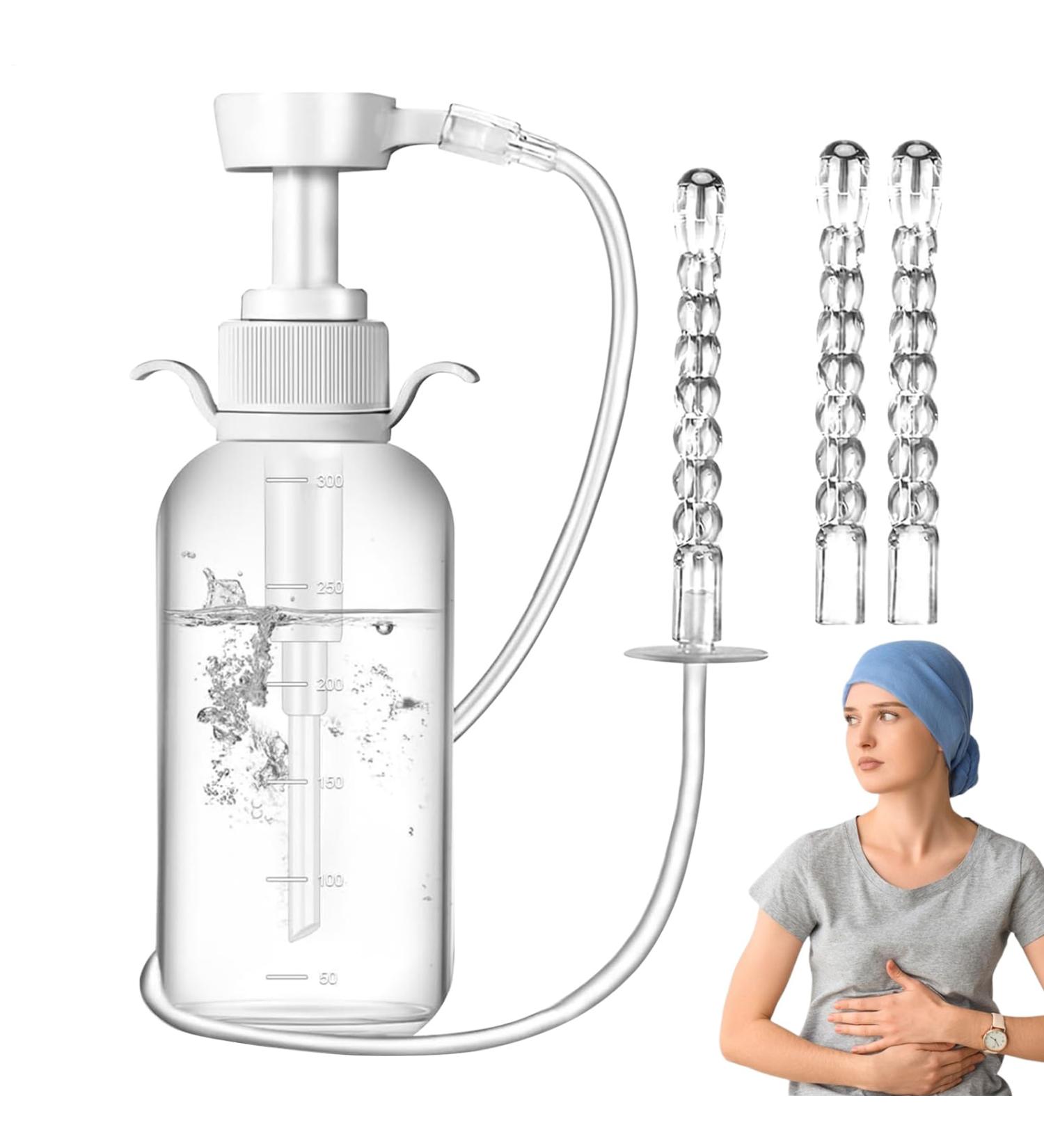 Women's douche 300ml vaginal rinse bottle | Gentle and reusable aid for intimate care at home on the go in the bathroom and shower - Buy Online on GoSupps.com