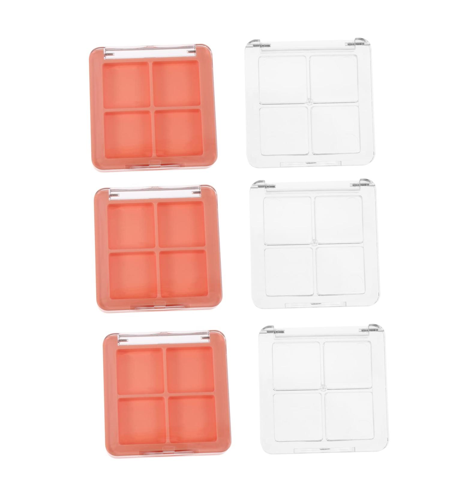 FOMIYES 6pcs 4 Eye Shadow Box Makeup Lipstick Empty Eyeshadow 4 Colors Eyeshadow Palettes Magnetic Empty Box - Buy Online on GoSupps.com