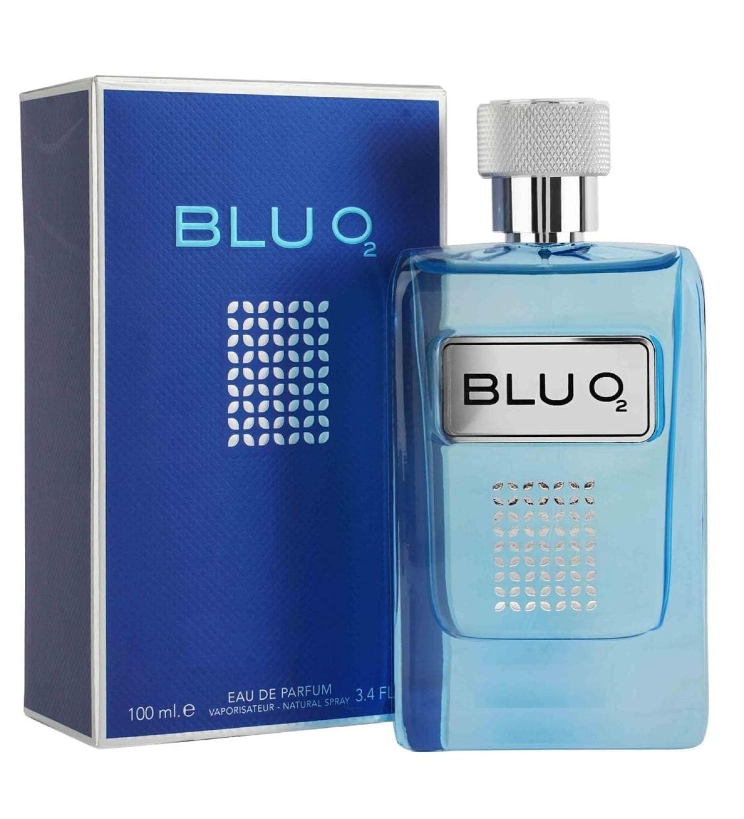 DJ Blu O2 Imported Long Lasting Men Perfume Citrusy Aquatic & Woody Soothing Fragrance | 100ml - Buy Online on GoSupps.com