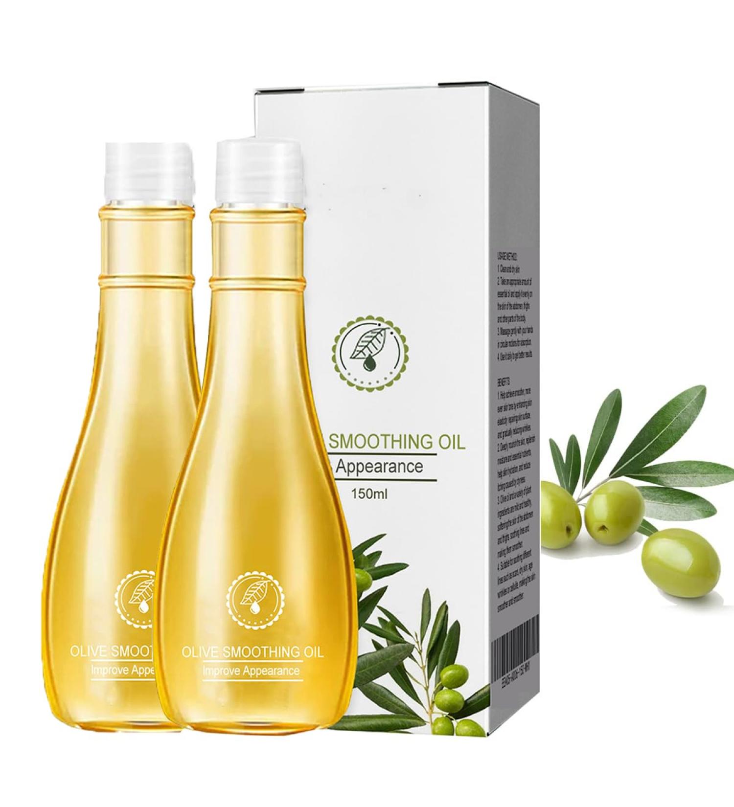VSDFAW Olive Nourishing Body Oil Olive Smoothing Oil for Skin Repair Moisturizing & Nourishing for Soft Smooth & Skin (5.23floz/Pcs) (2Pcs) - Buy Online on GoSupps.com