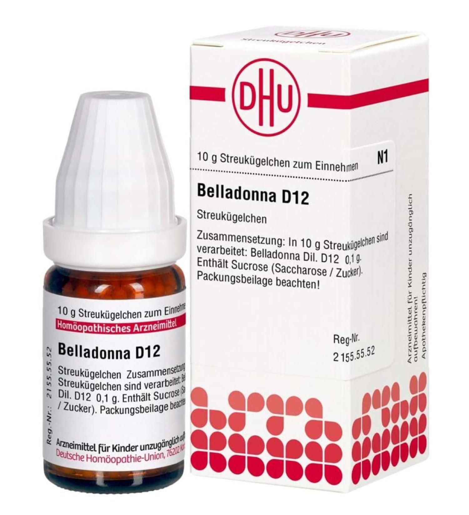 Buy DHU Belladonna D12 Globules - 10g for International Shipping | Homeopathy Remedy - Buy Online on GoSupps.com