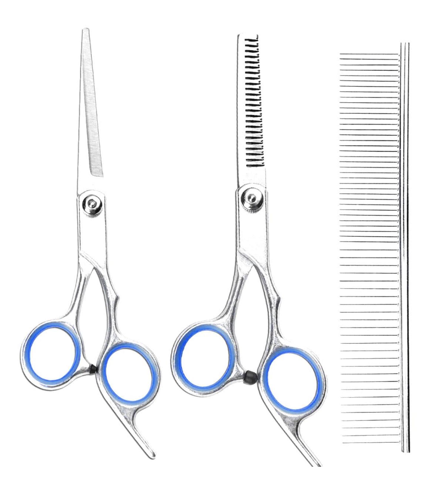 Hair Cutting Scissors Kit - Professional Hairdressing Shears for Men Women & Pets | Barber Salon Tools - Buy Online on GoSupps.com