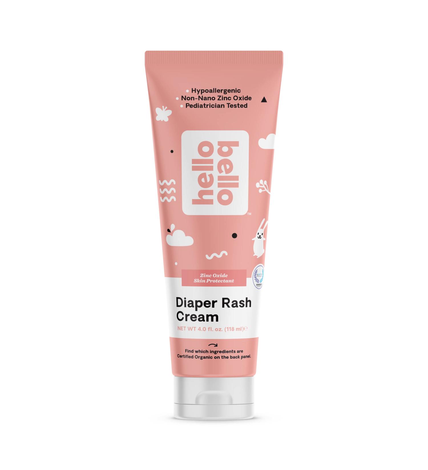 Hello Bello Diaper Rash Cream - Vegan, Cruelty-Free, Non-Nano Zinc Oxide, 4 fl. oz - Buy Online on GoSupps.com