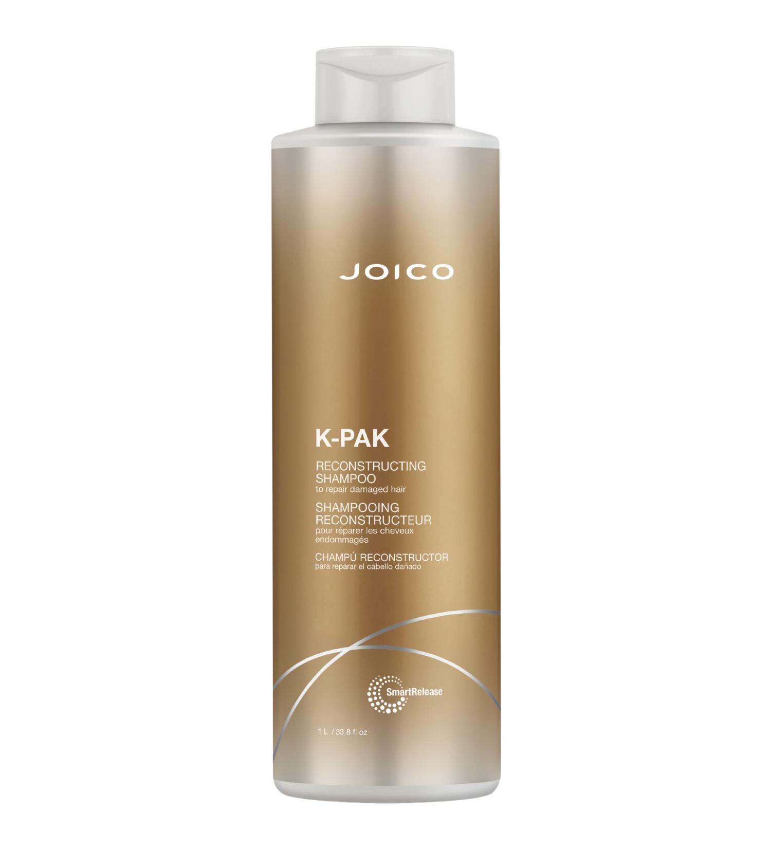 Joico K-PAK Daily Reconstructing Shampoo 33.8oz | Repair & Strengthen Damaged Hair | Boost Shine with Keratin & Guajava Extract | International Shipping Available - Buy Online on GoSupps.com